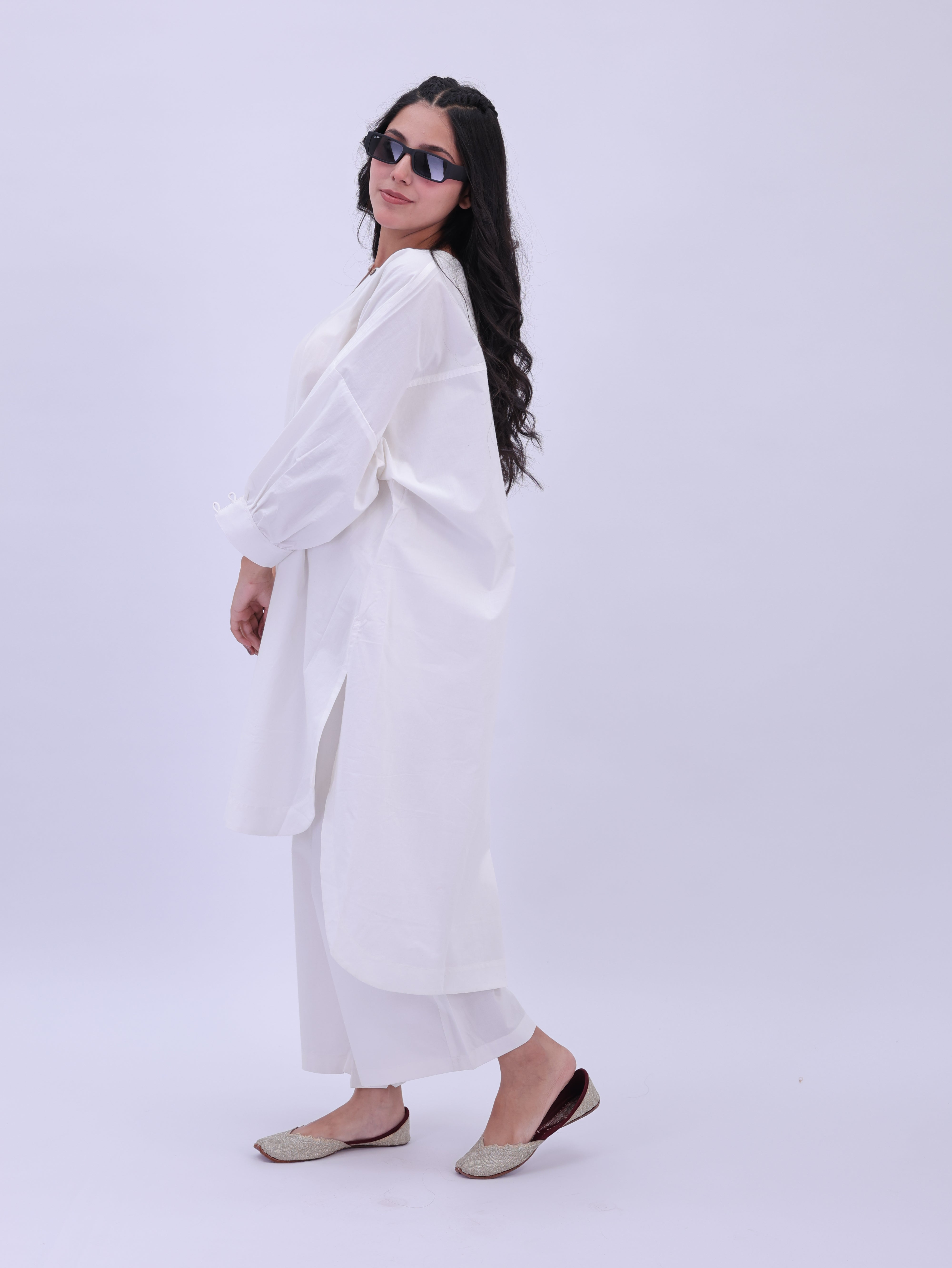 "Not So Basic"  Co-ord Set - White