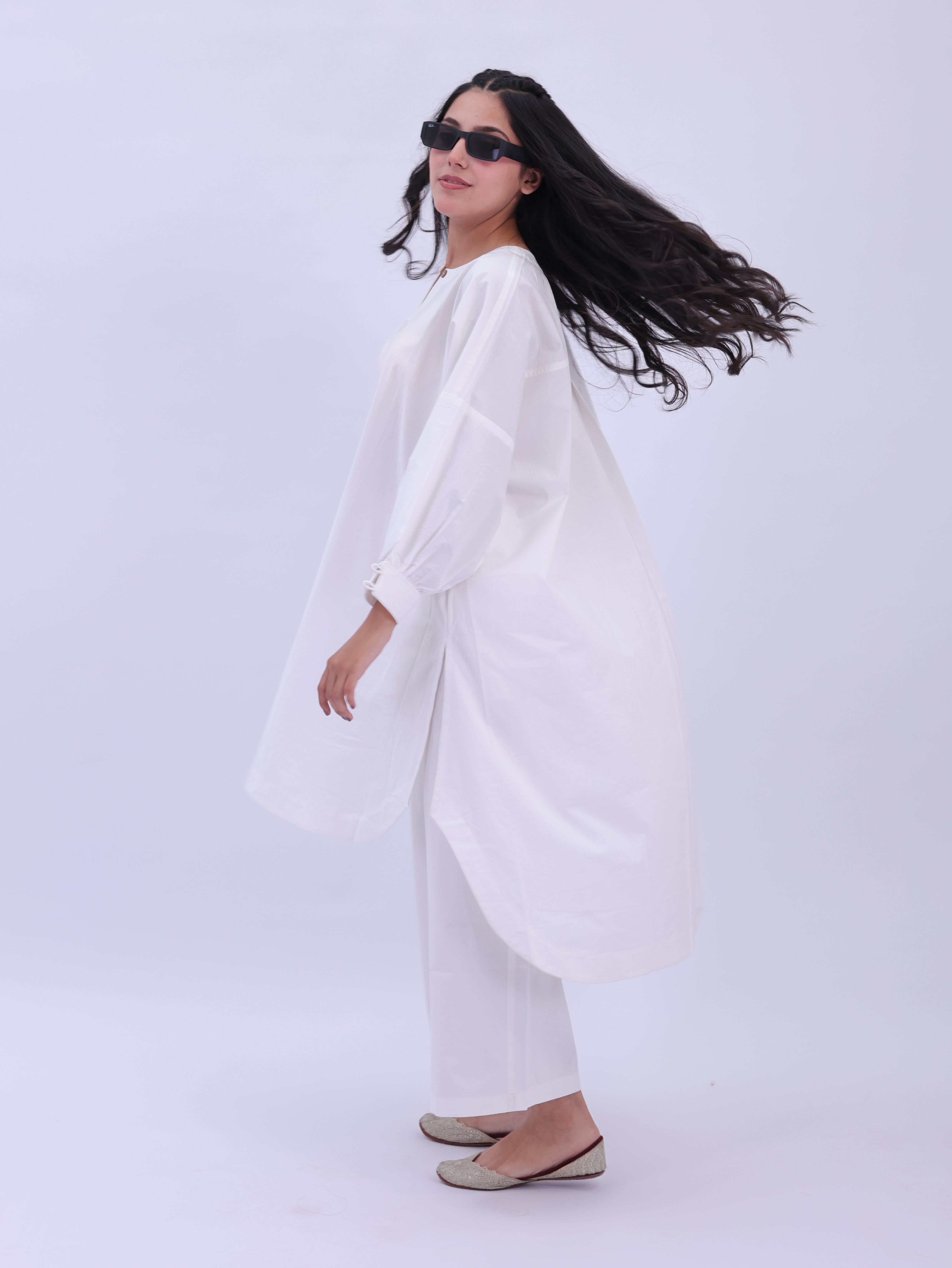 "Not So Basic"  Co-ord Set - White