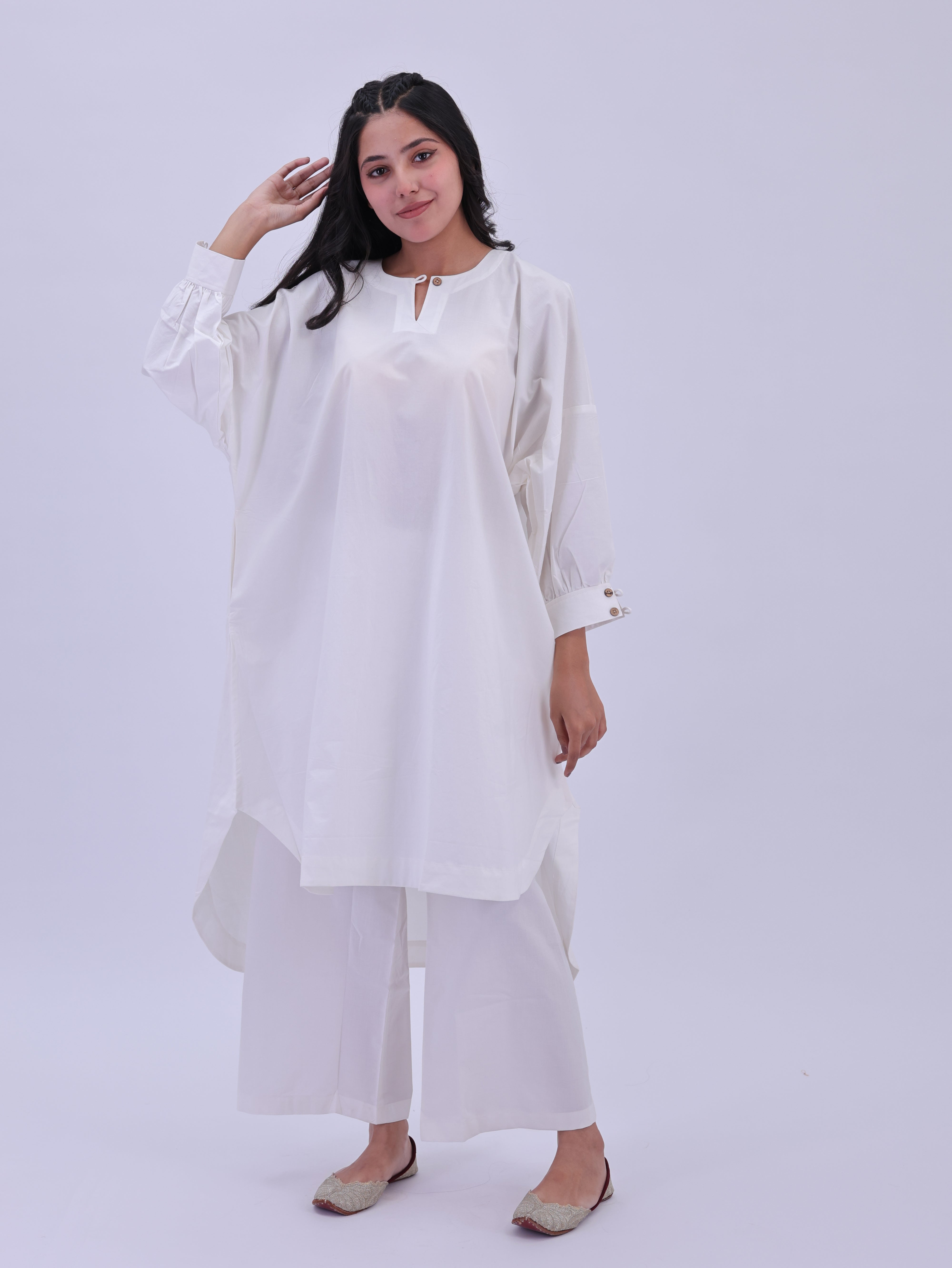 "Not So Basic"  Co-ord Set - White