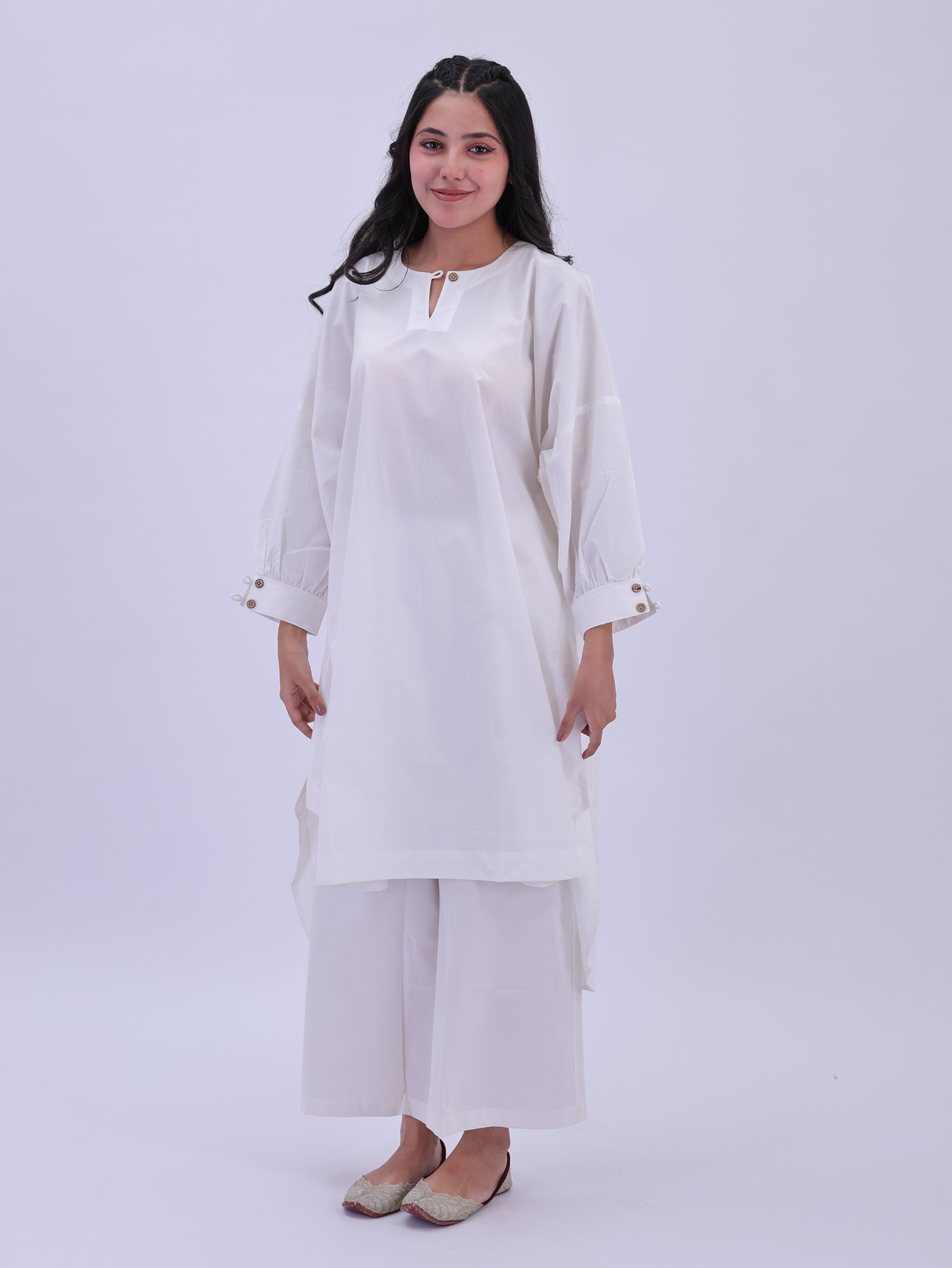 "Not So Basic"  Co-ord Set - White