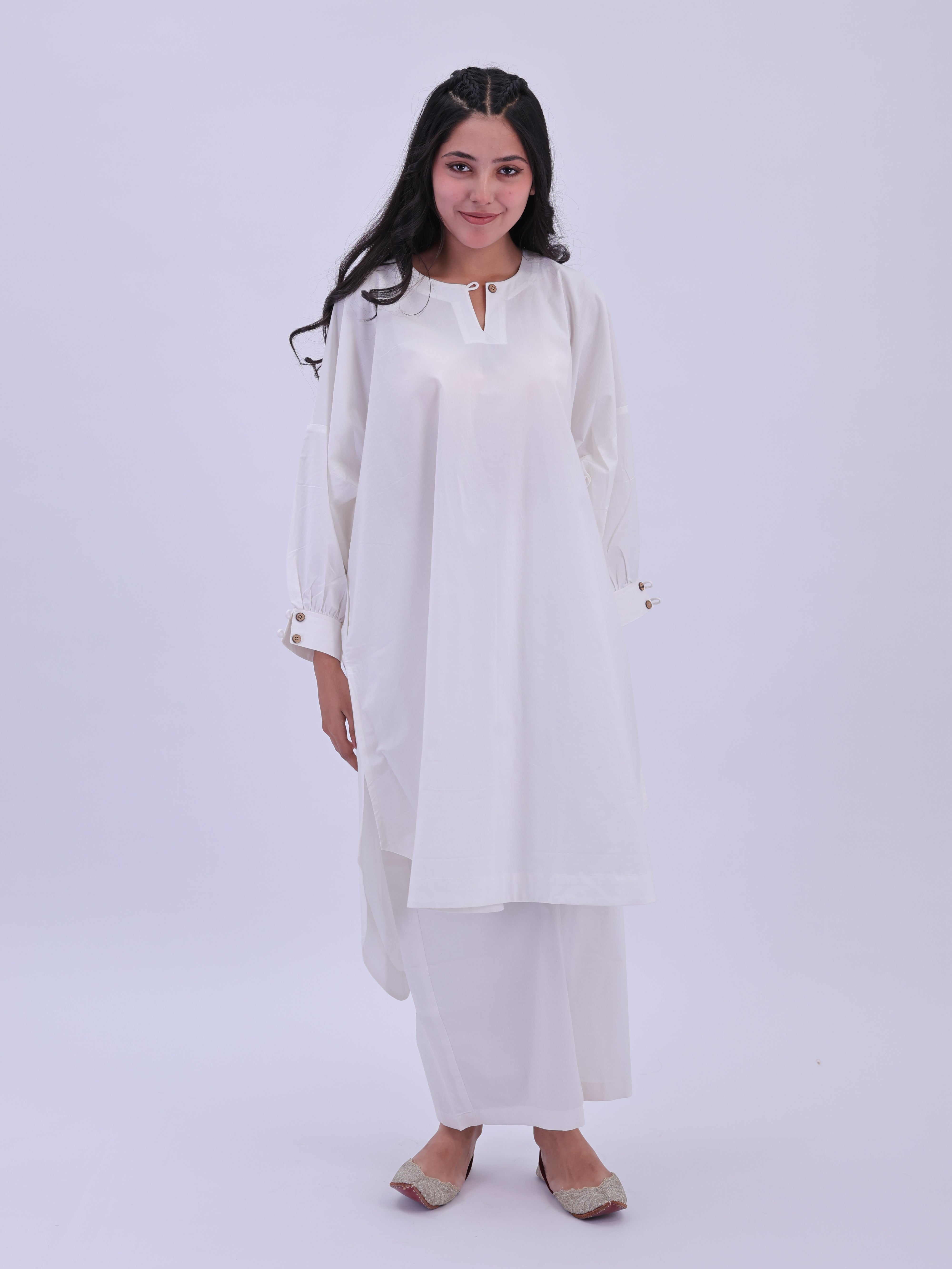 "Not So Basic"  Co-ord Set - White