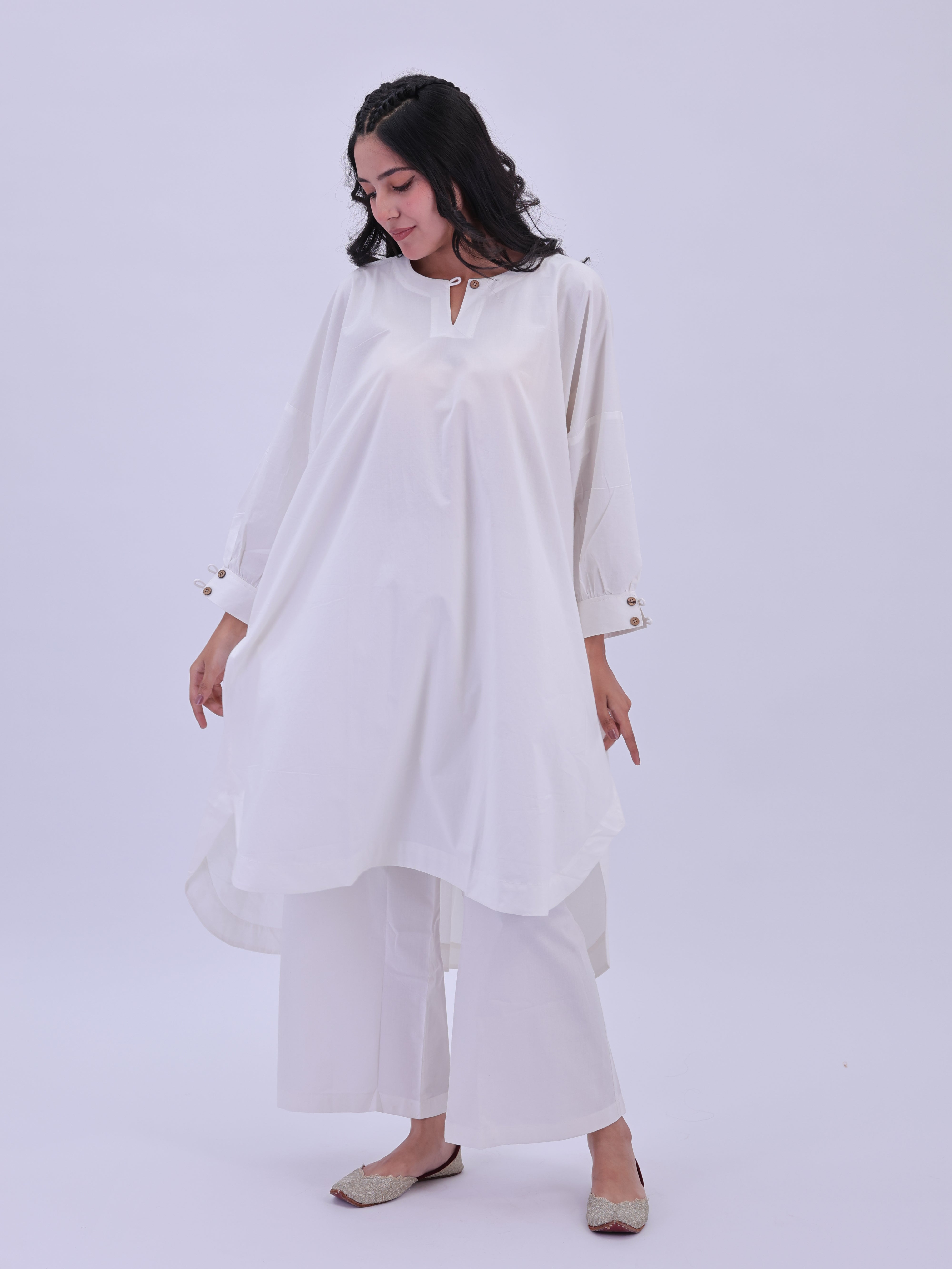 "Not So Basic"  Co-ord Set - White