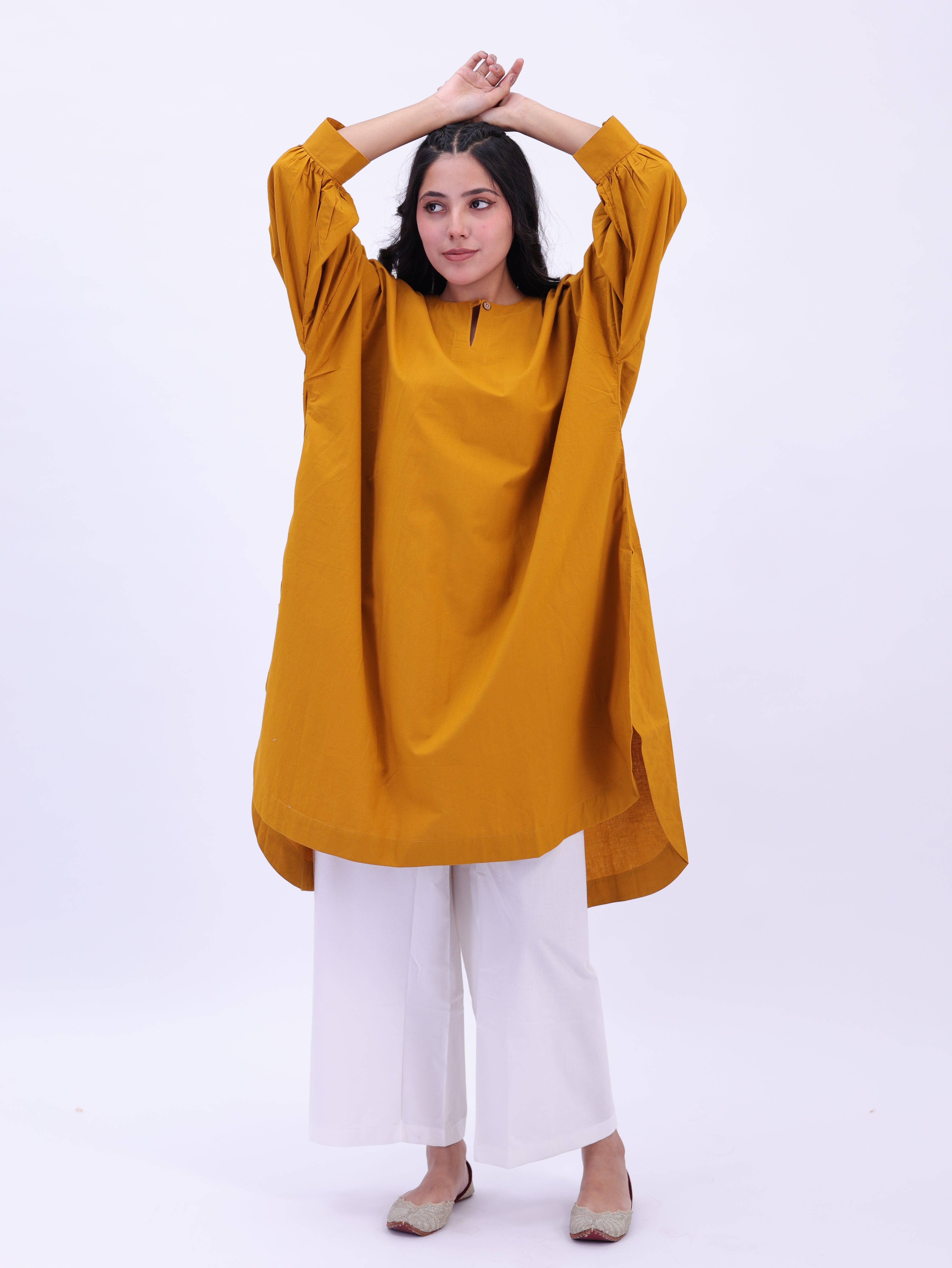 "Not So Basic" Tunic - Mustard Yellow