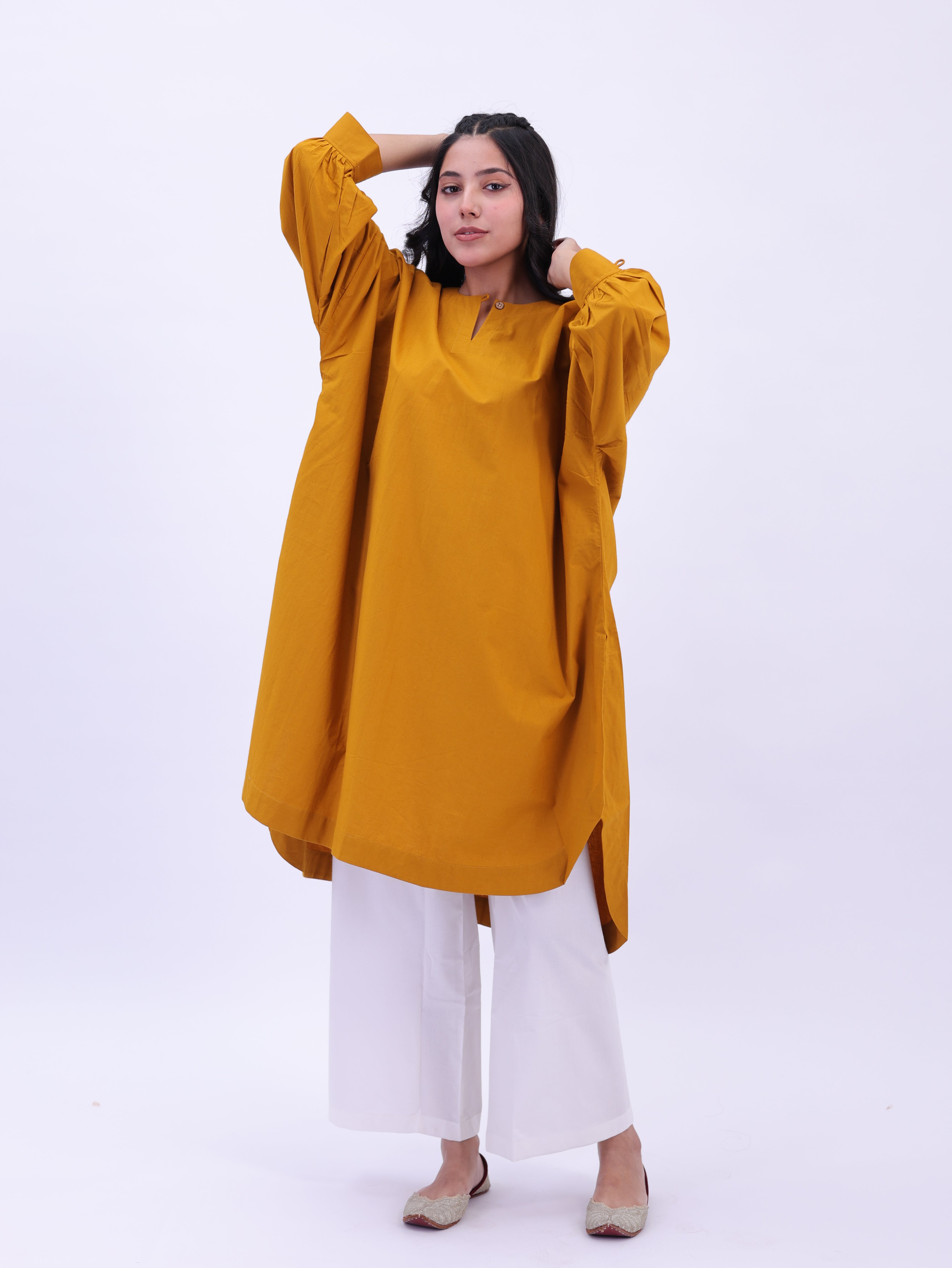 "Not So Basic" Tunic - Mustard Yellow