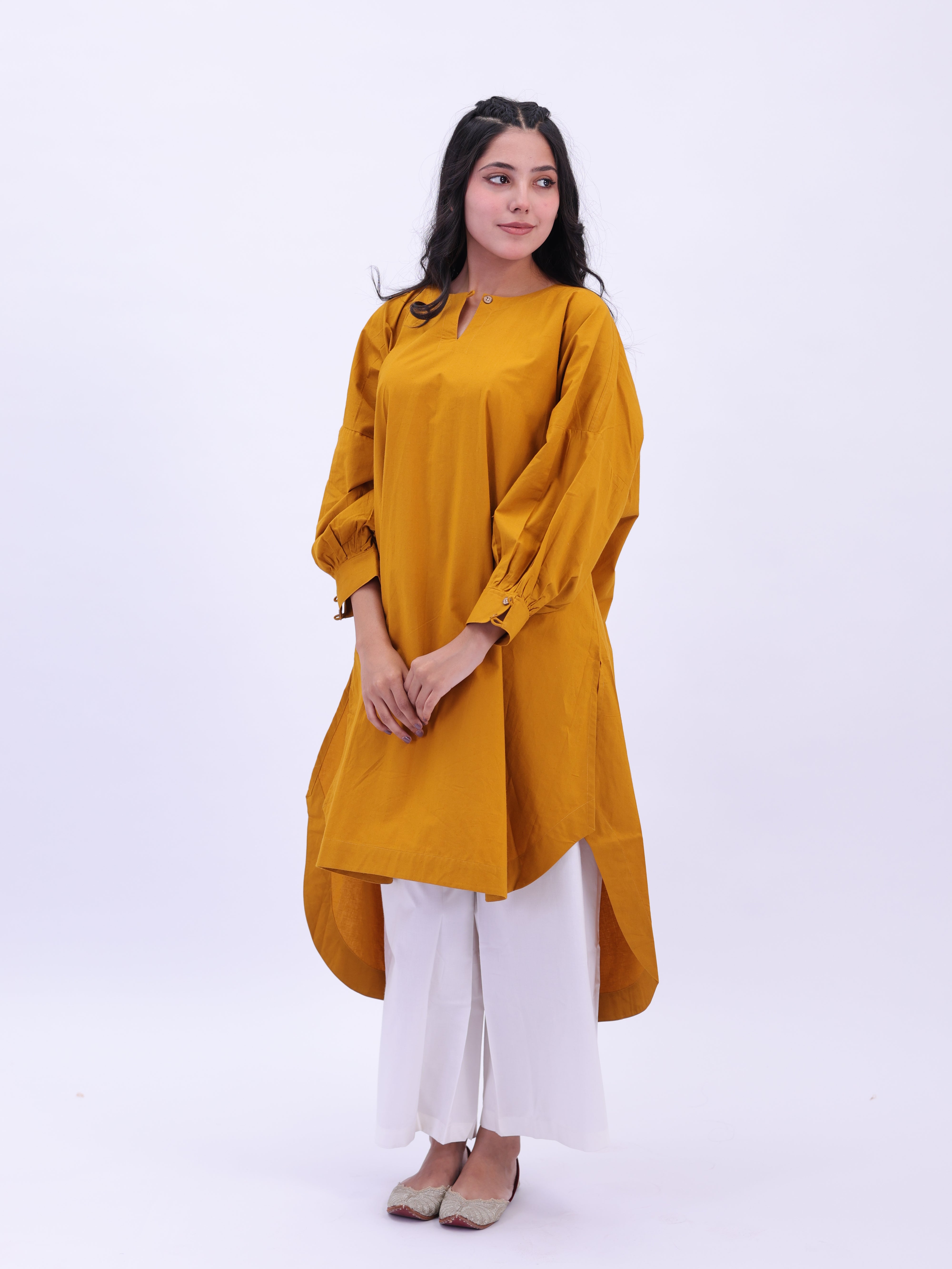 "Not So Basic" Tunic - Mustard Yellow