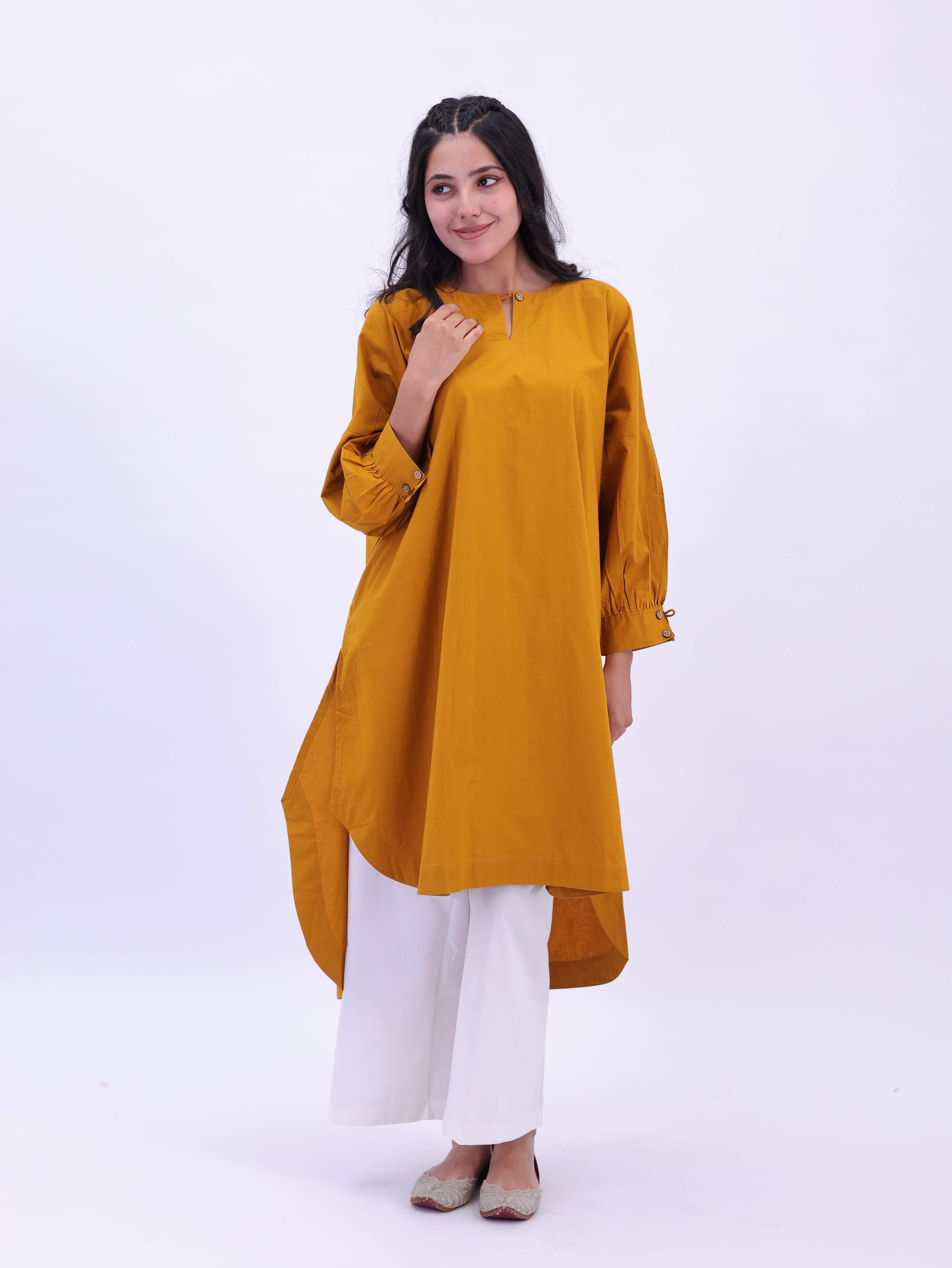 "Not So Basic" Tunic - Mustard Yellow