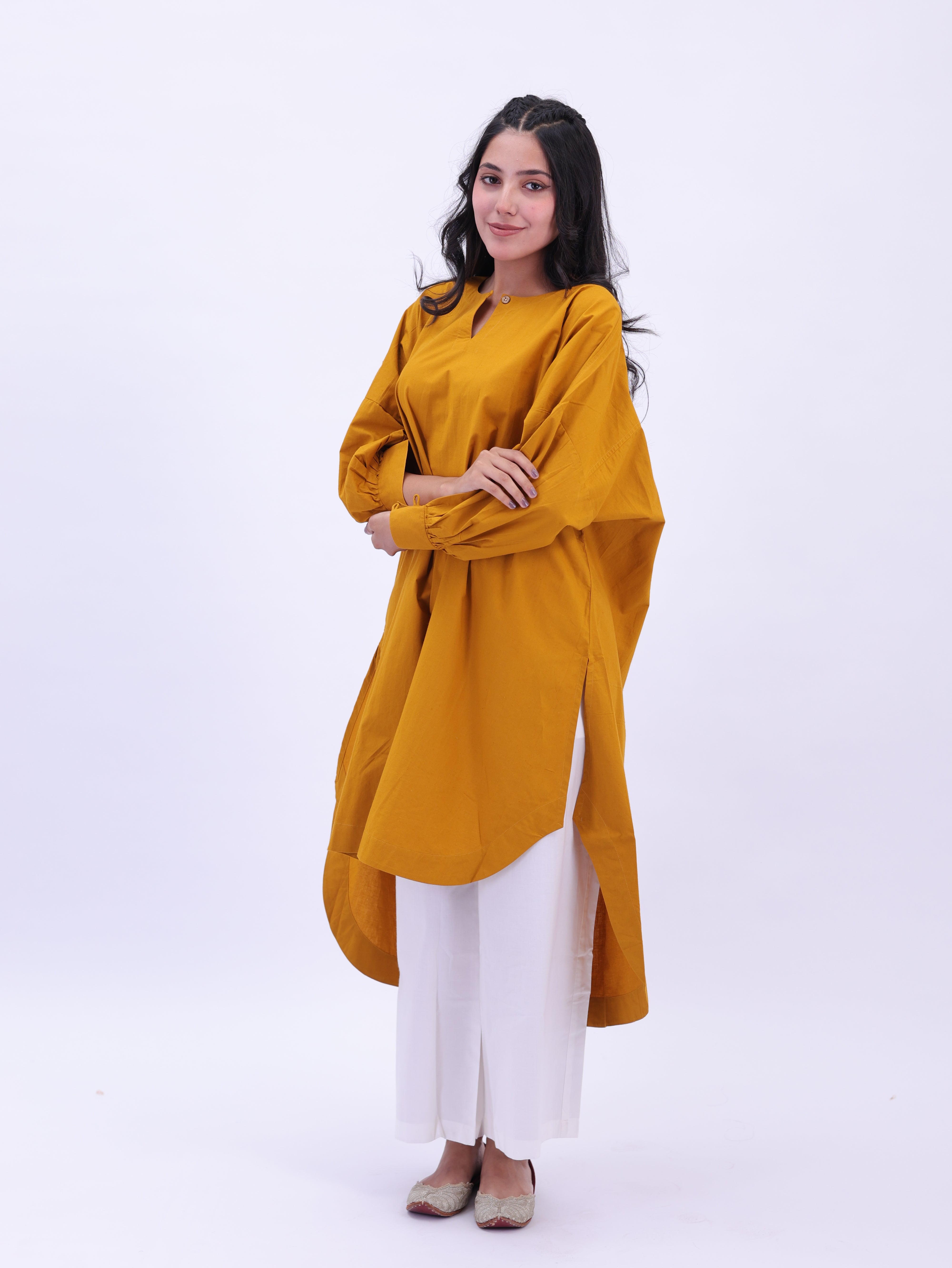 "Not So Basic" Tunic - Mustard Yellow