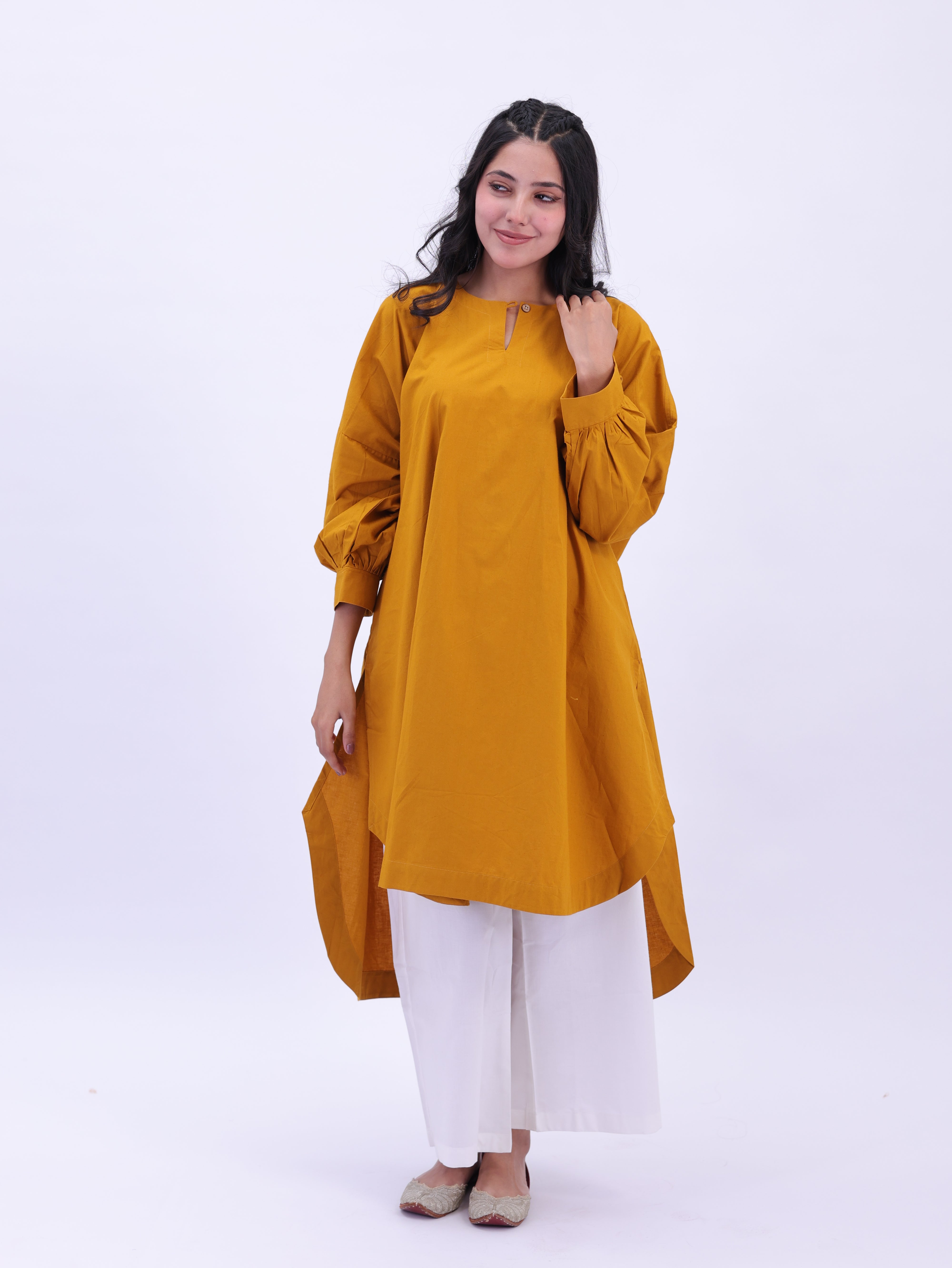 "Not So Basic" Tunic - Mustard Yellow