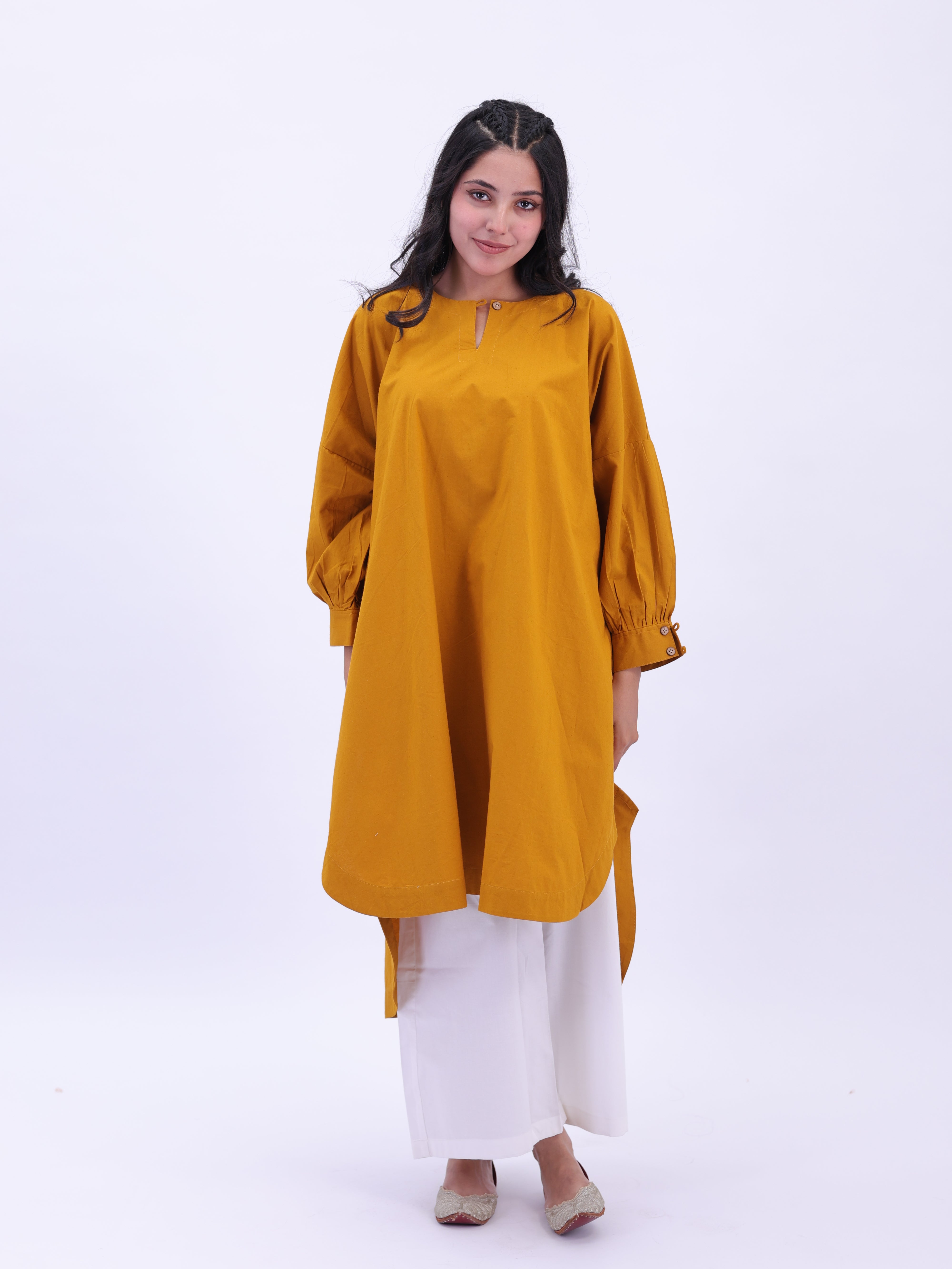 "Not So Basic" Tunic - Mustard Yellow