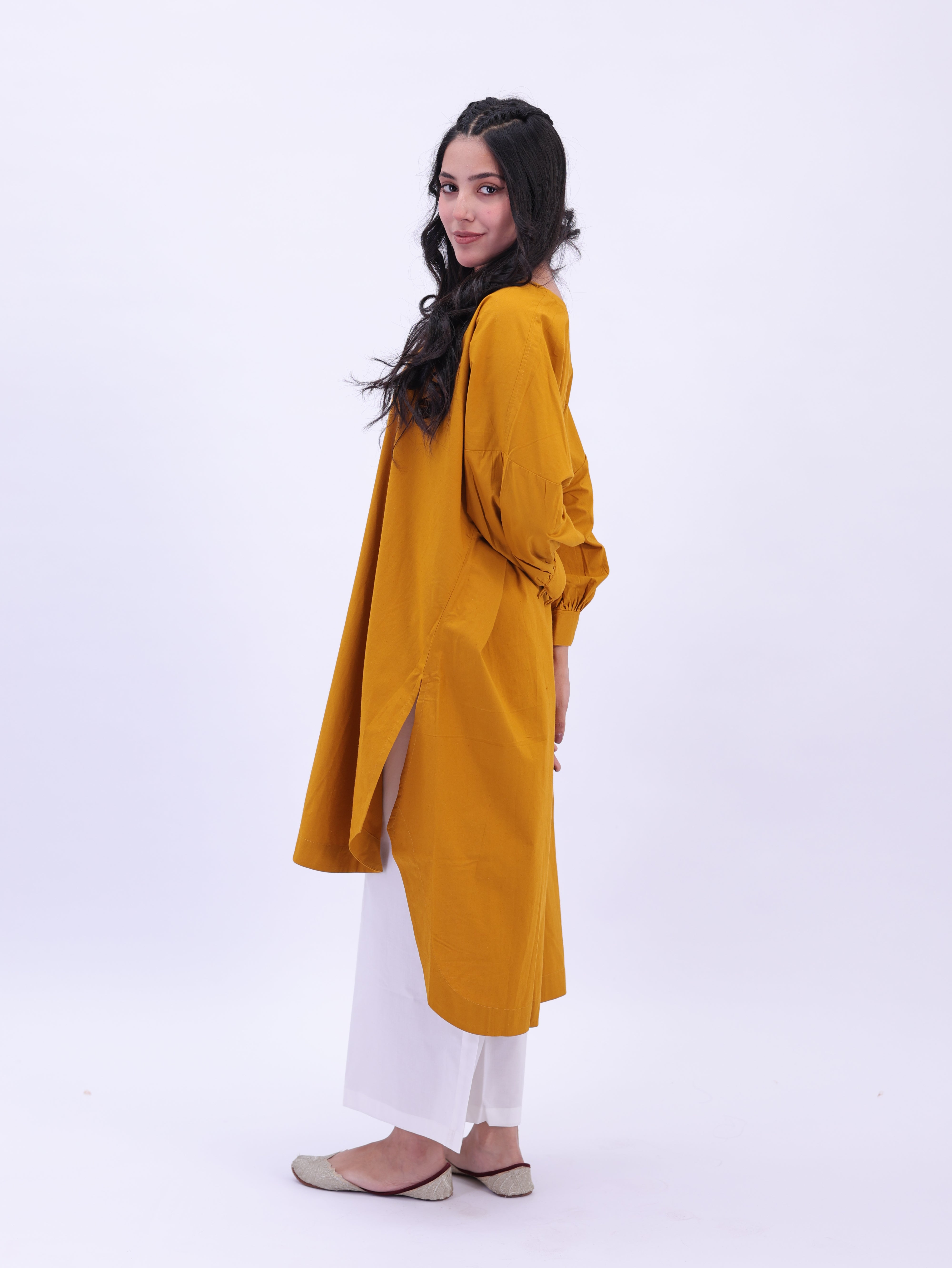 "Not So Basic" Tunic - Mustard Yellow