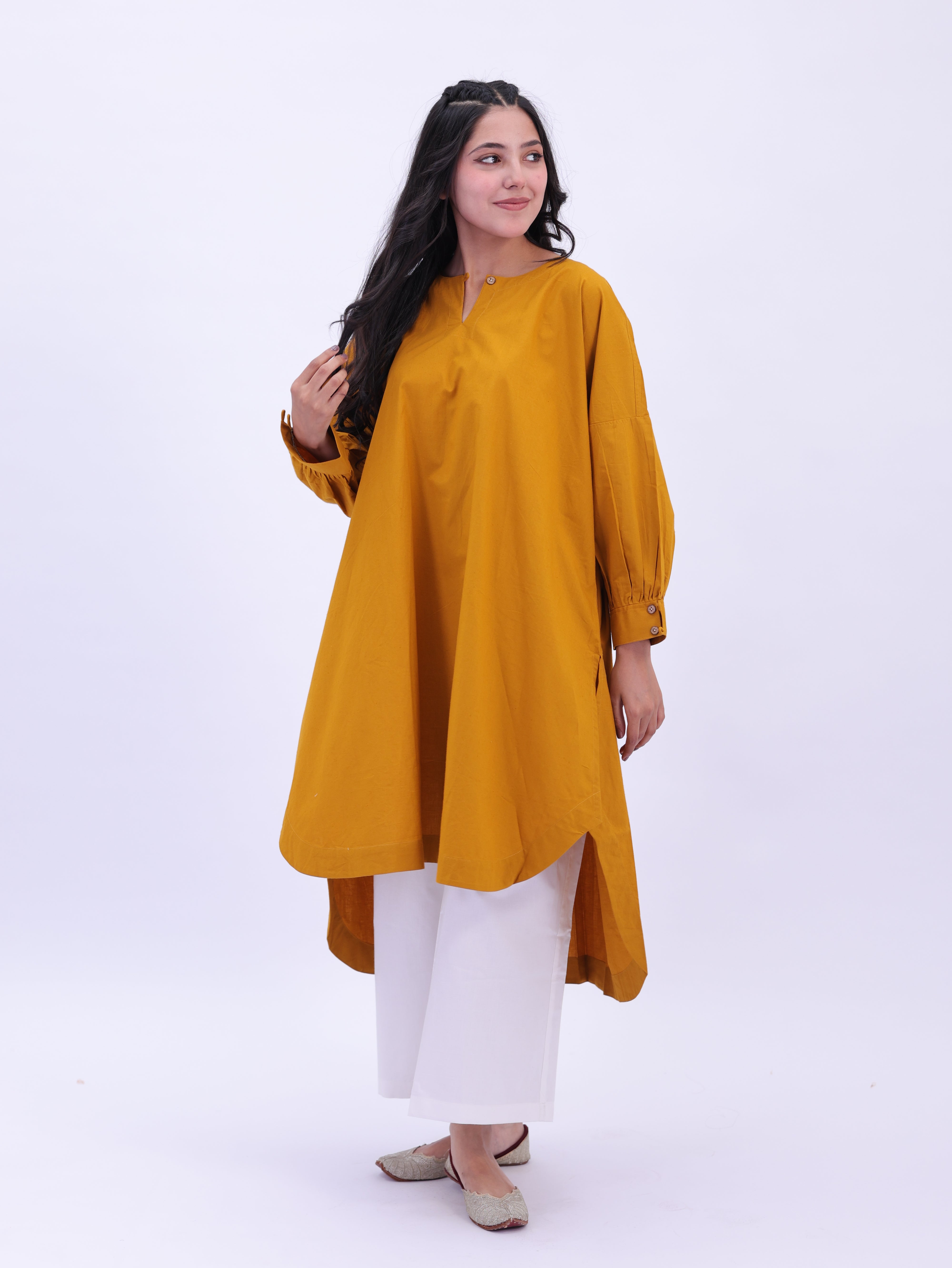 "Not So Basic" Tunic - Mustard Yellow