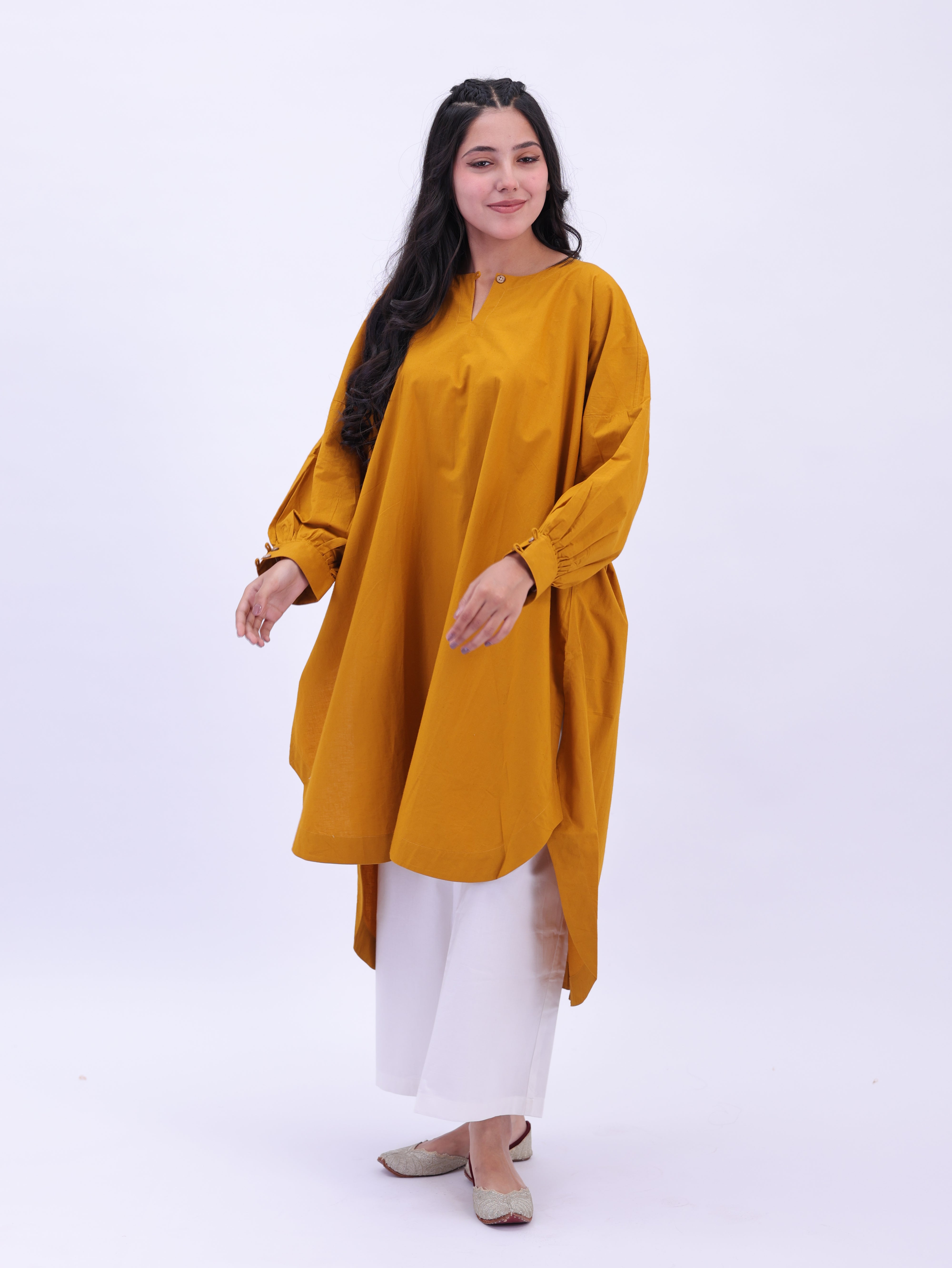 "Not So Basic" Tunic - Mustard Yellow