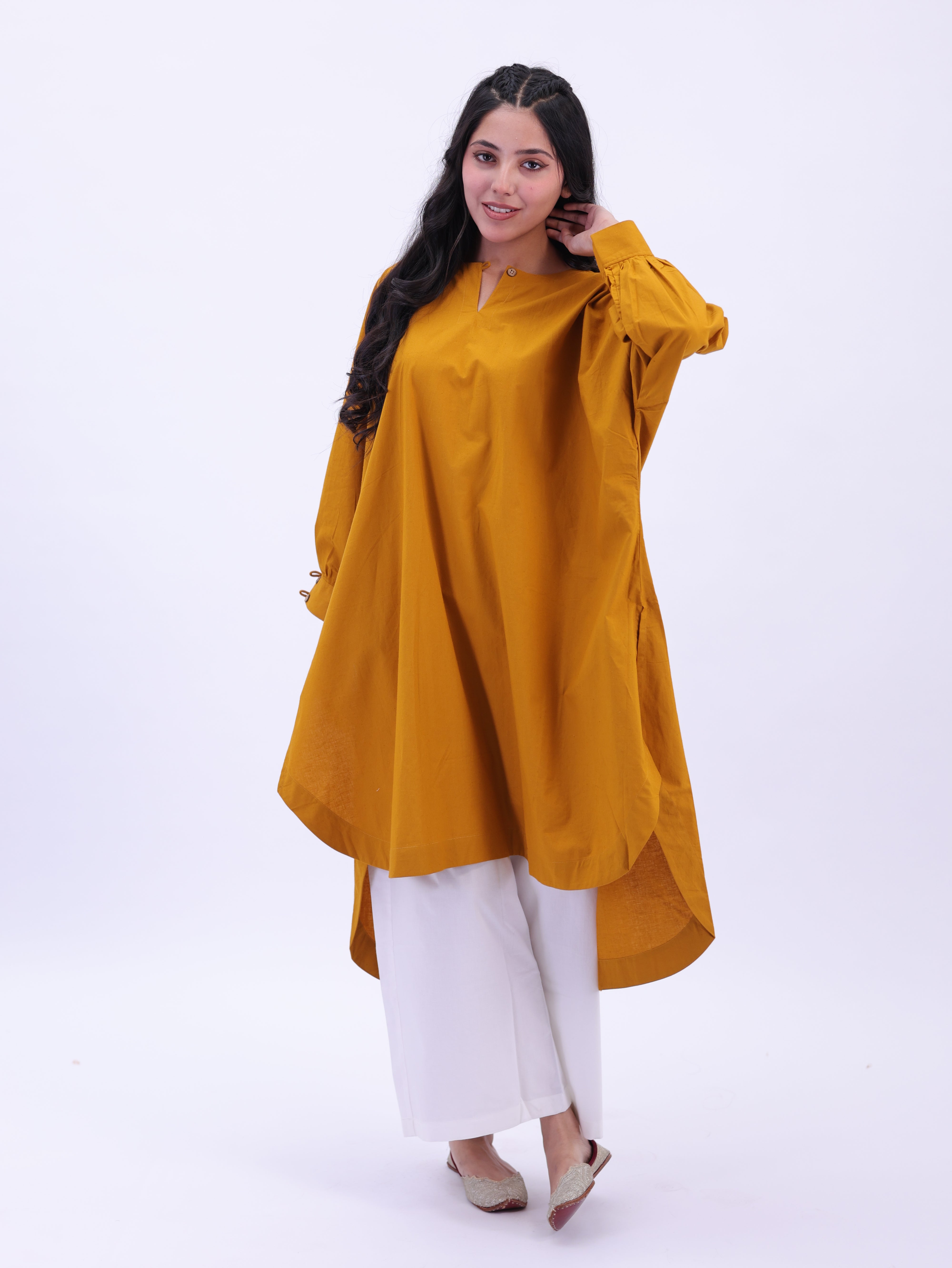 "Not So Basic" Tunic - Mustard Yellow