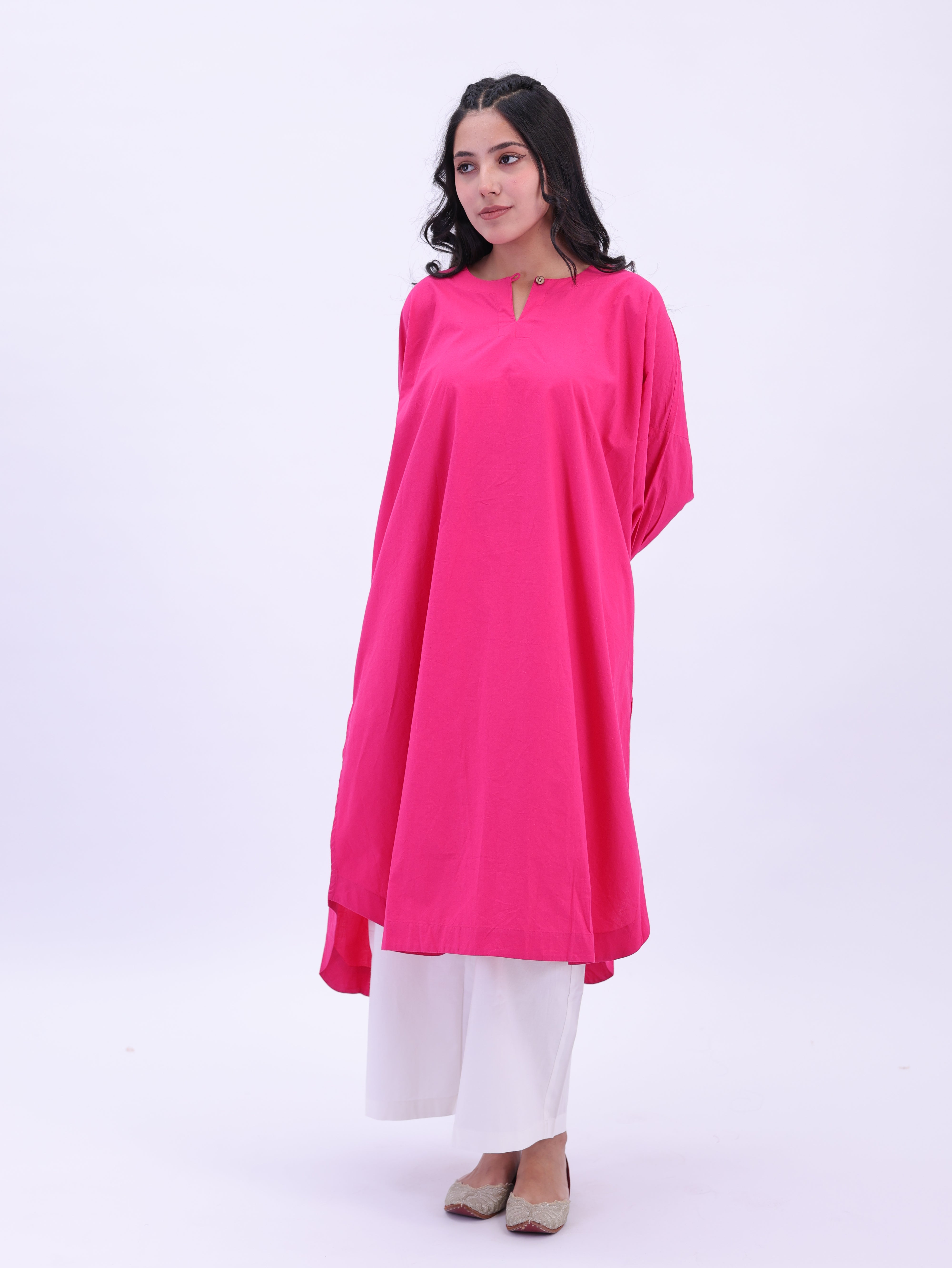 "Not So Basic" Tunic - Rani Pink