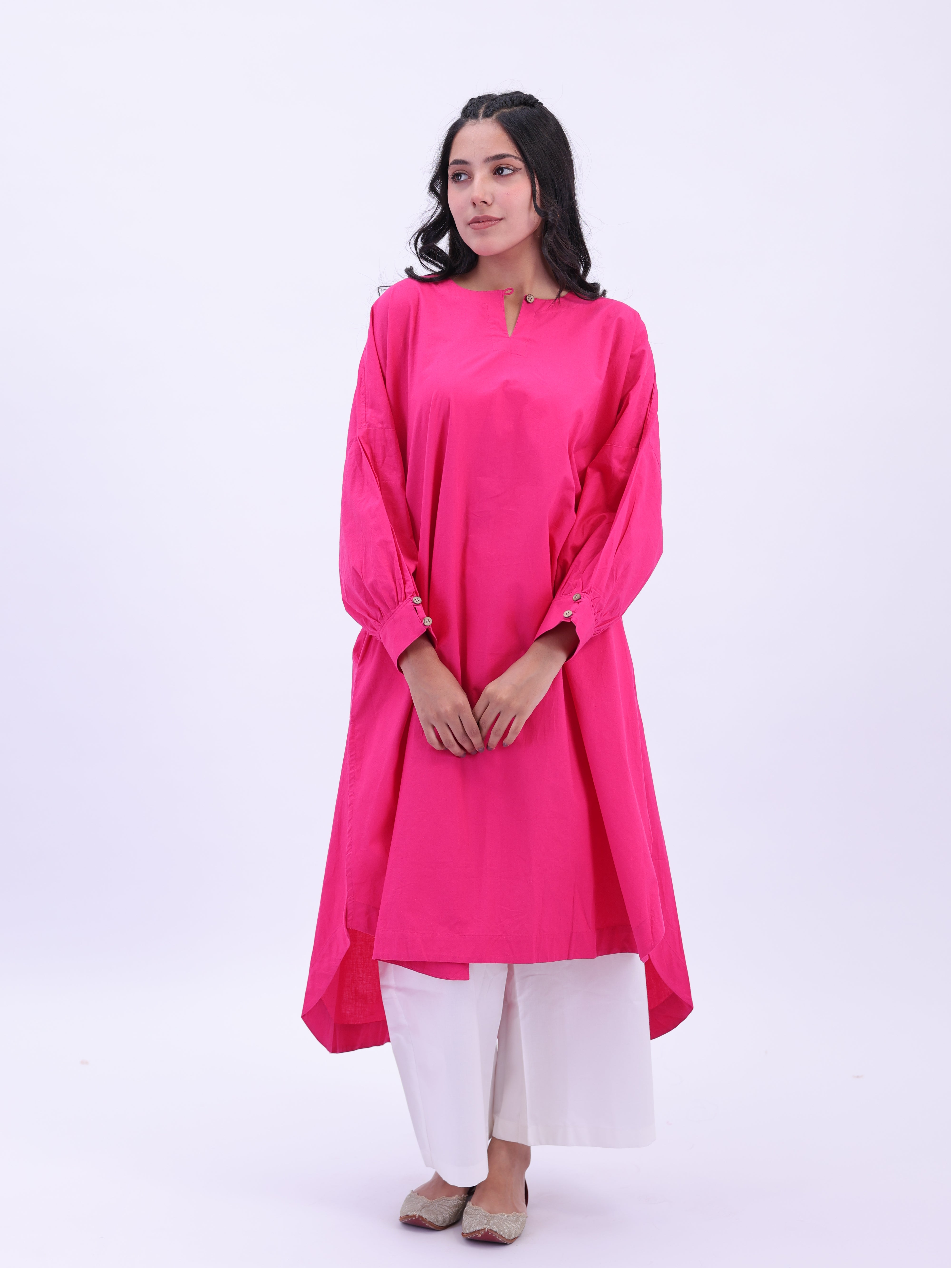 "Not So Basic" Tunic - Rani Pink