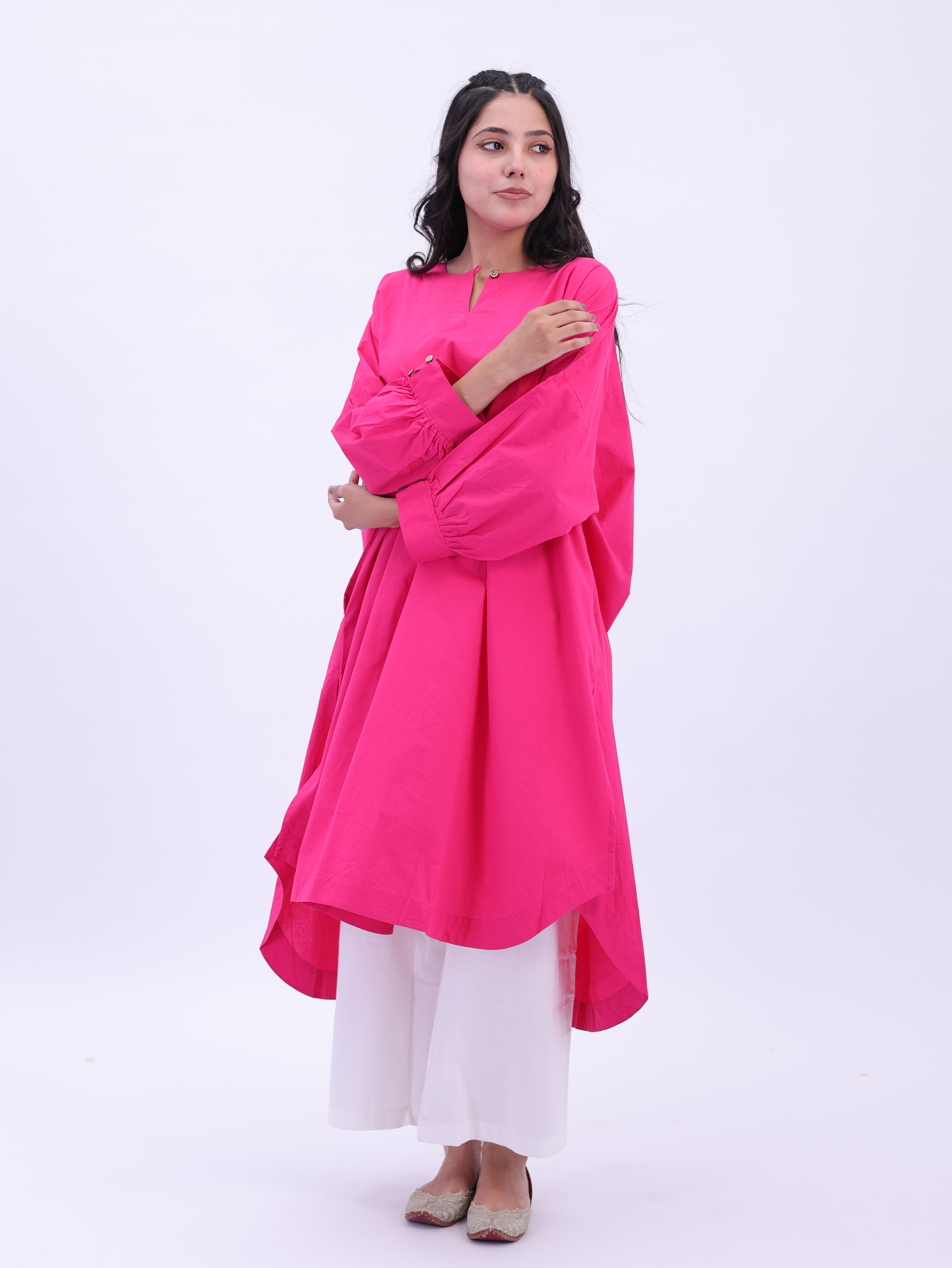 "Not So Basic" Tunic - Rani Pink