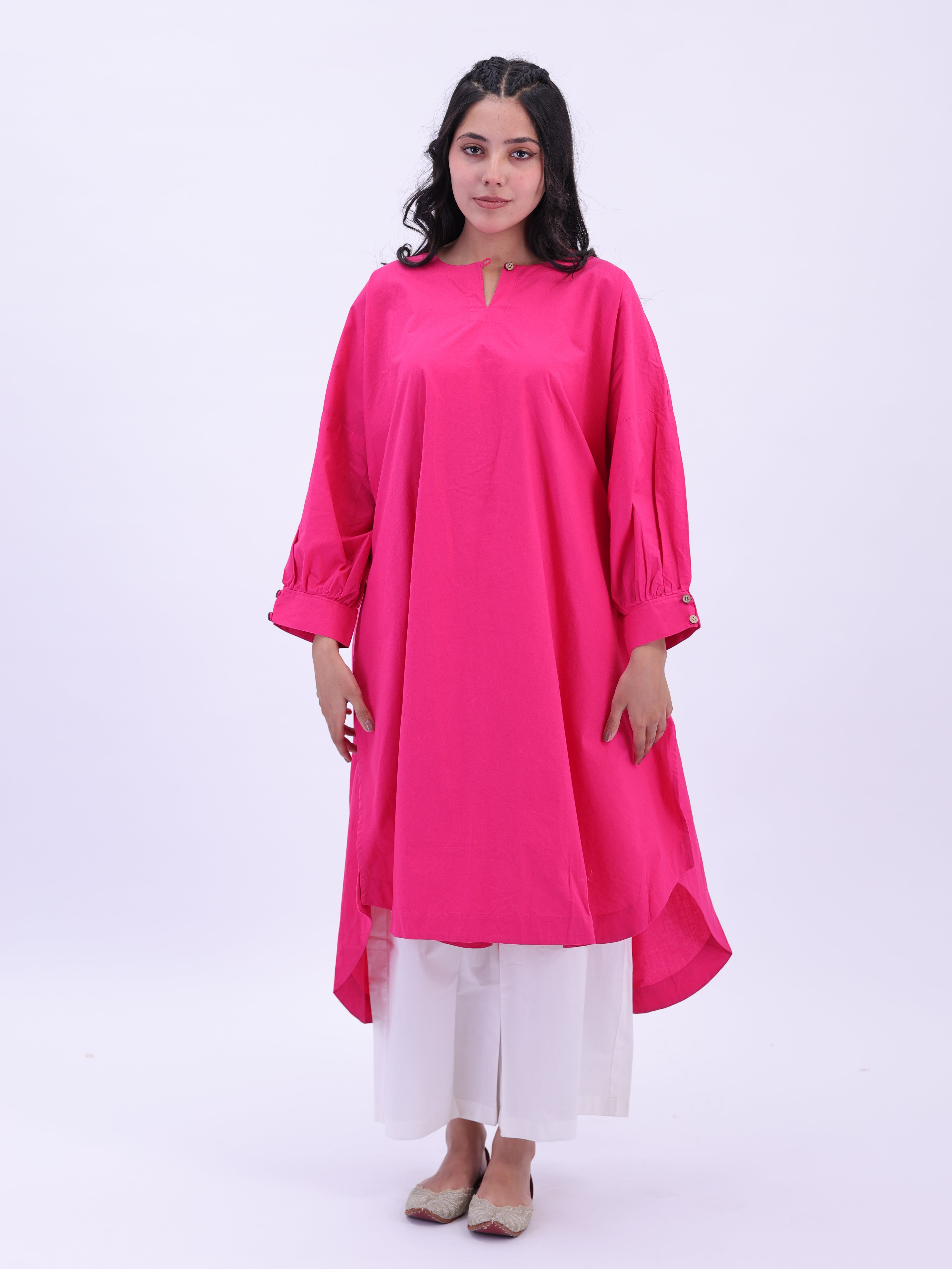 "Not So Basic" Tunic - Rani Pink