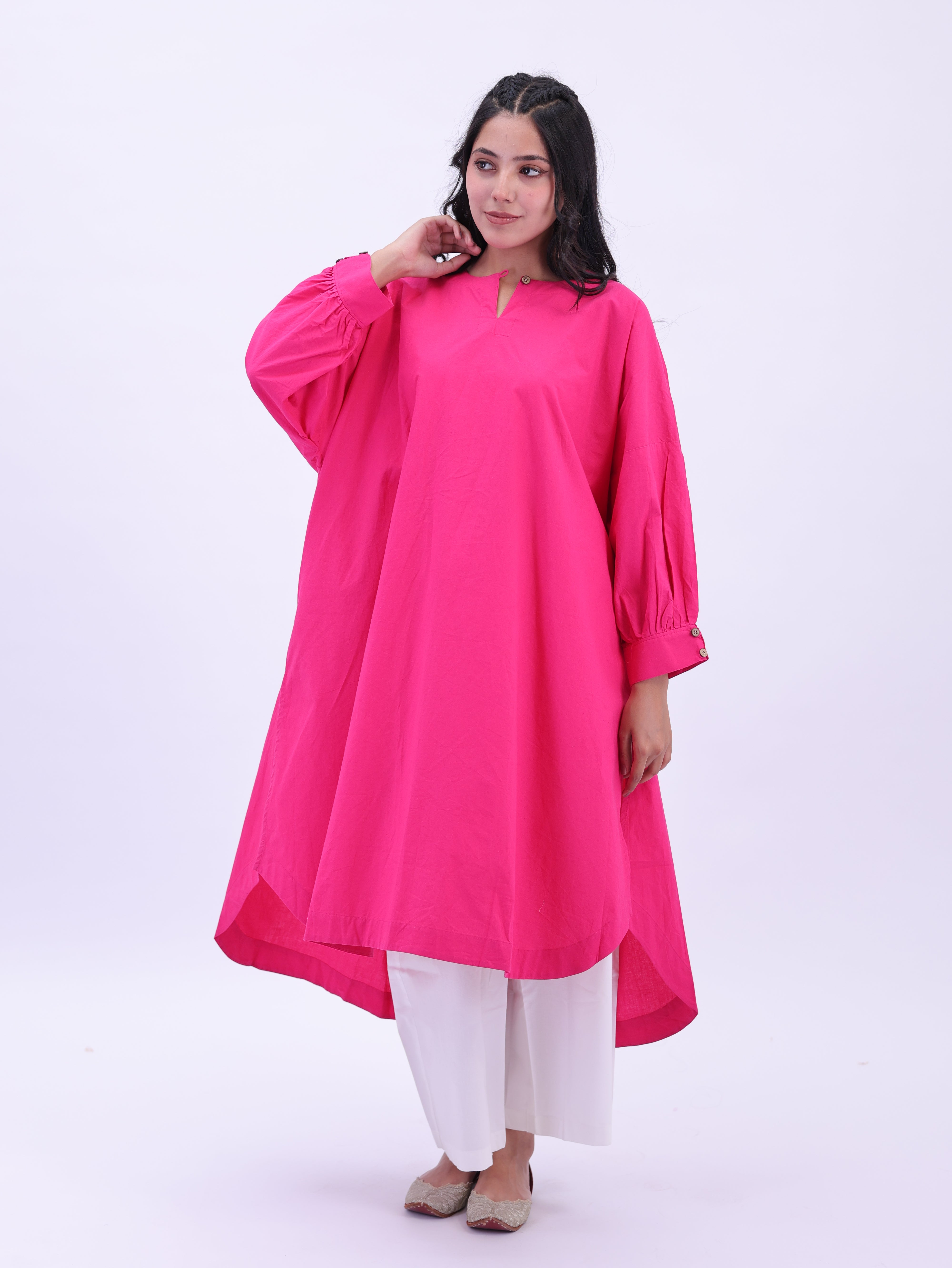 "Not So Basic" Tunic - Rani Pink