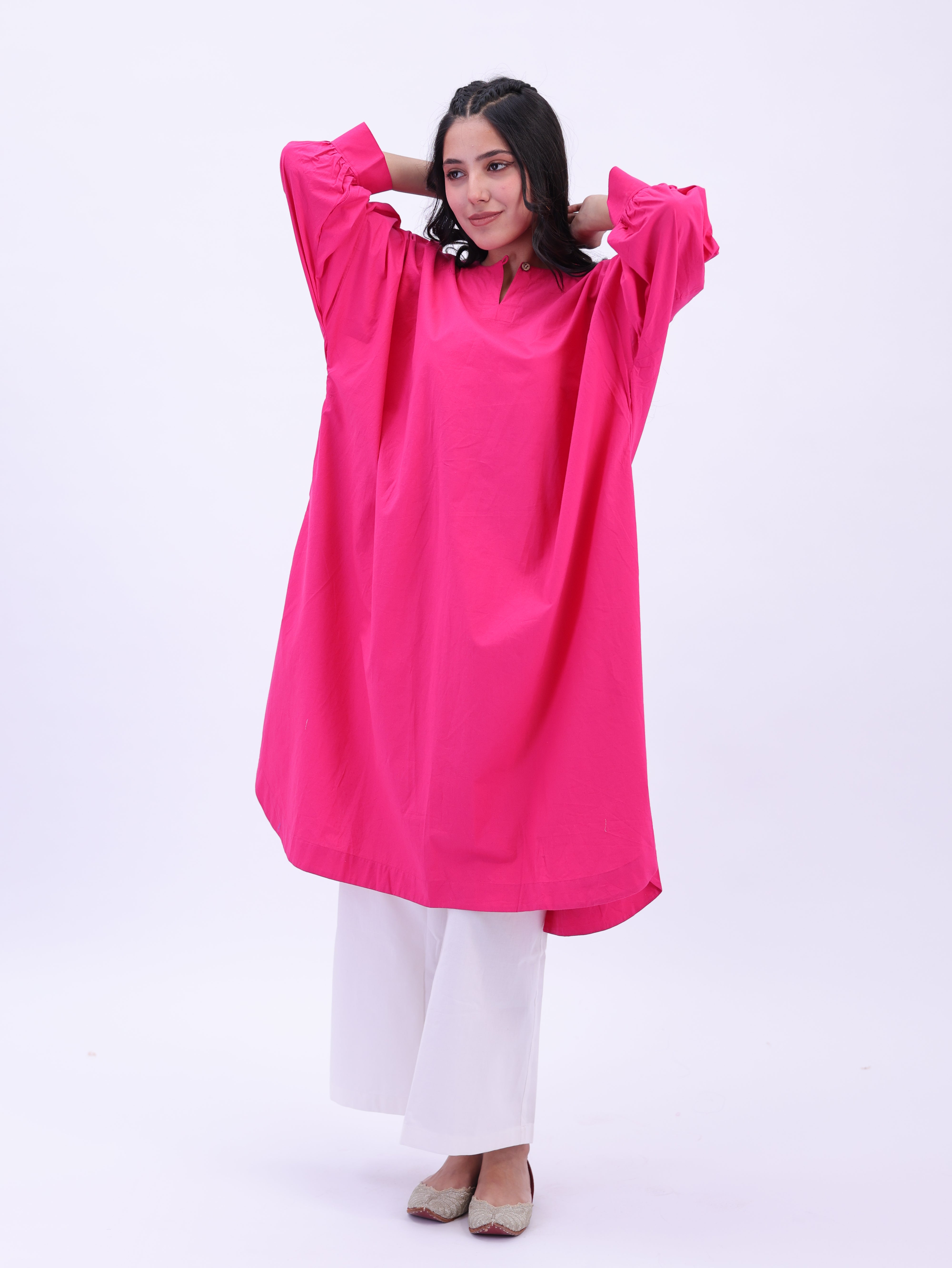 "Not So Basic" Tunic - Rani Pink