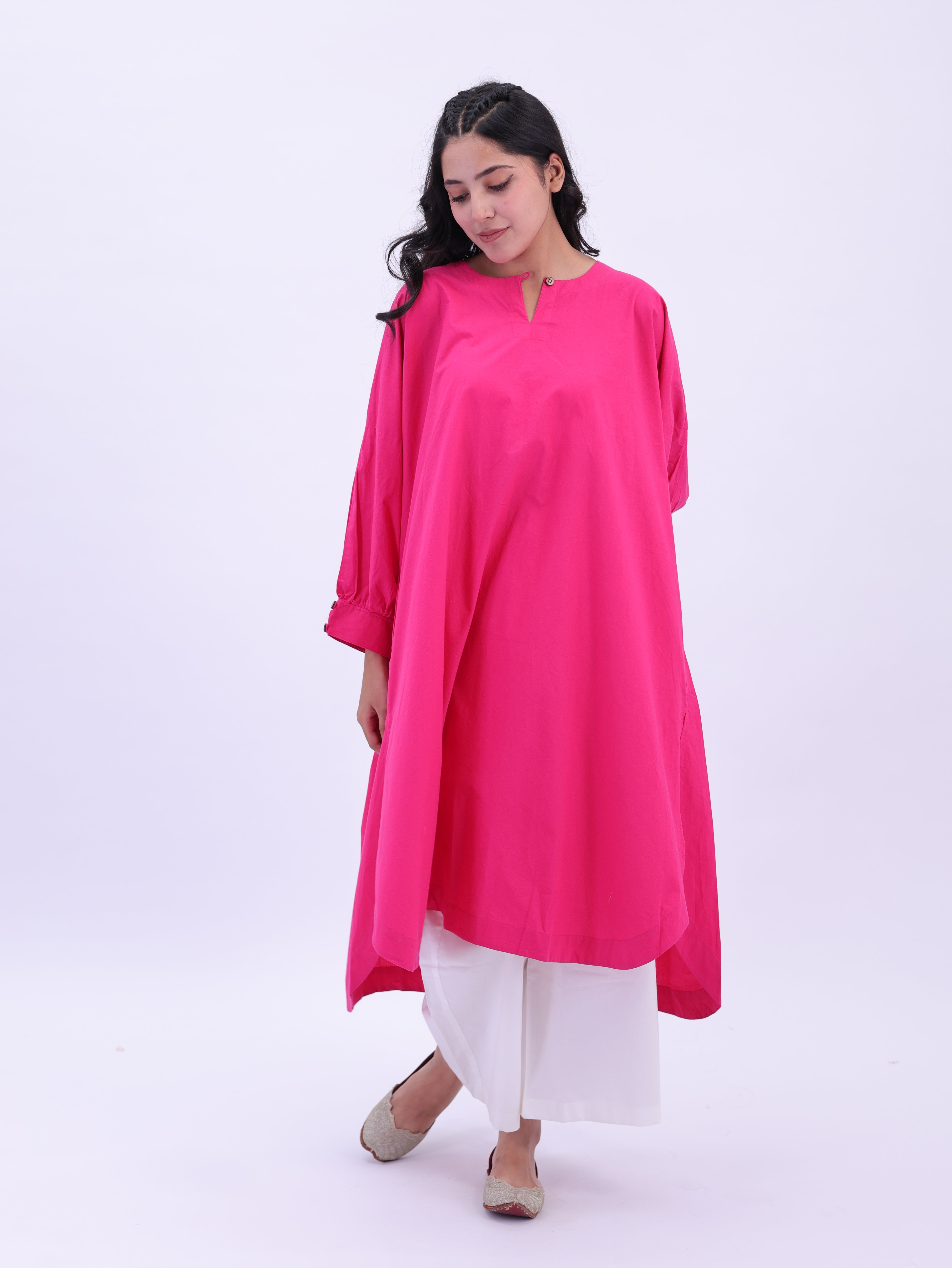 "Not So Basic" Tunic - Rani Pink