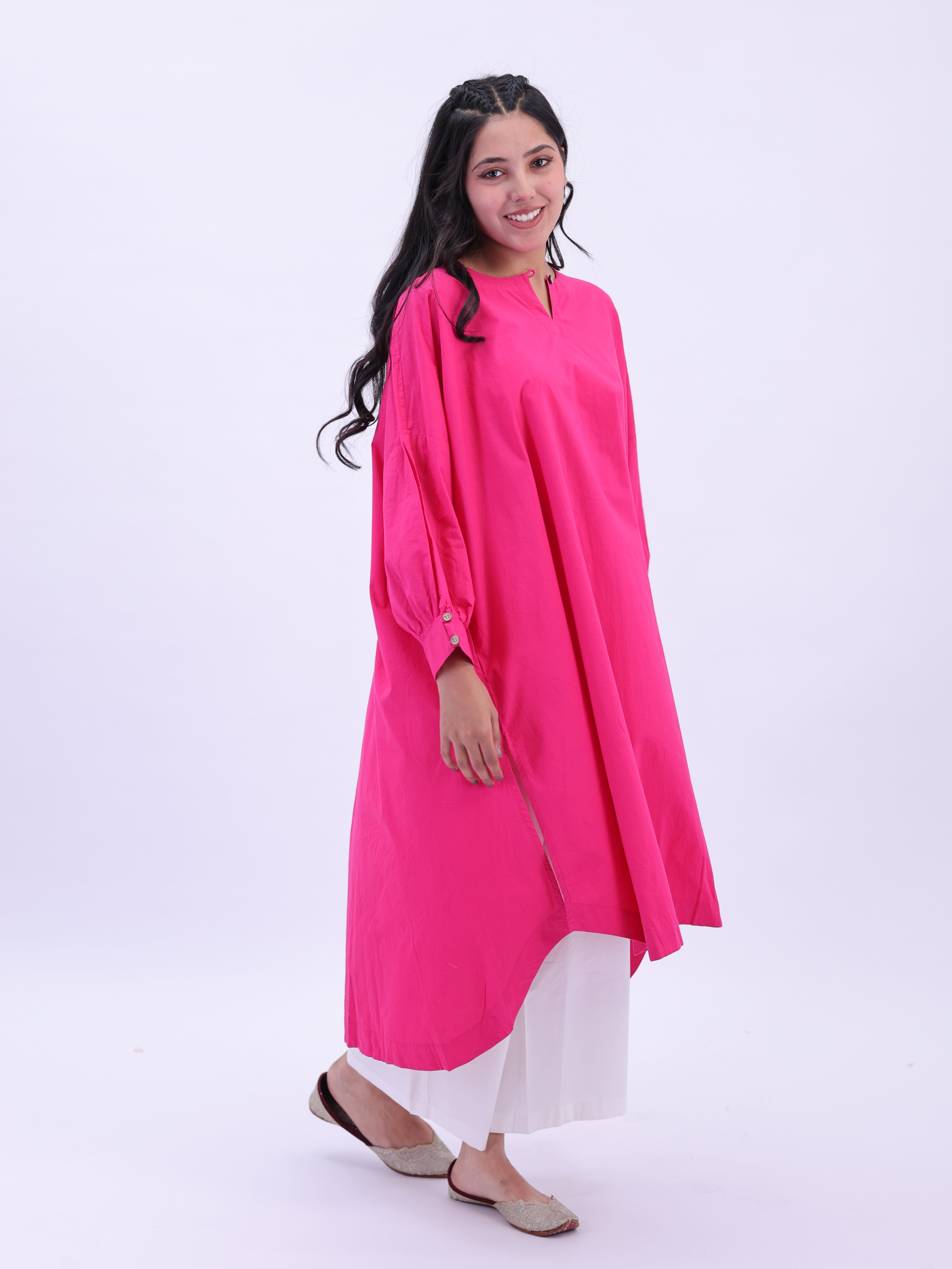 "Not So Basic" Tunic - Rani Pink