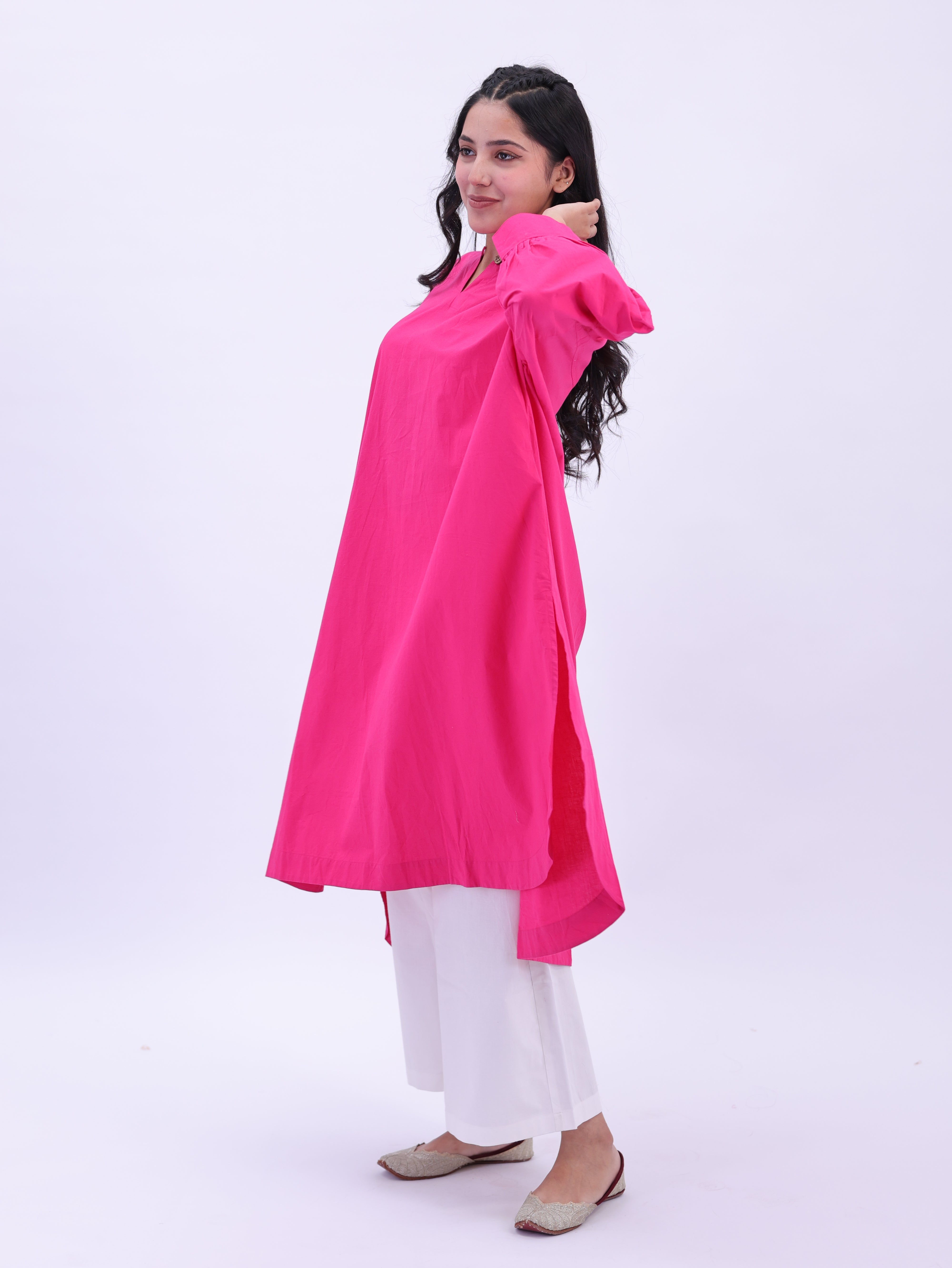"Not So Basic" Tunic - Rani Pink