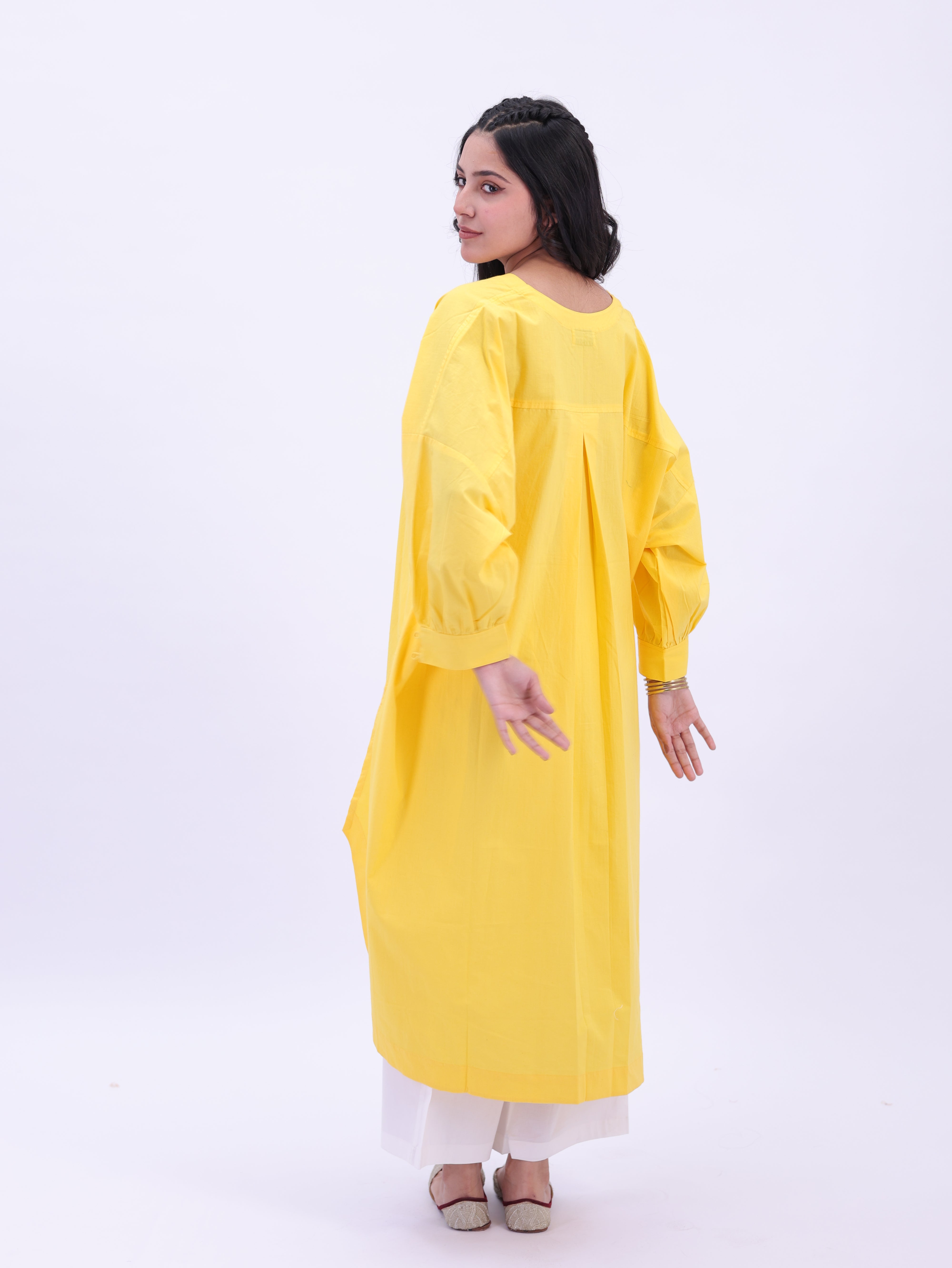 "Not So Basic" Tunic -Bright Yellow