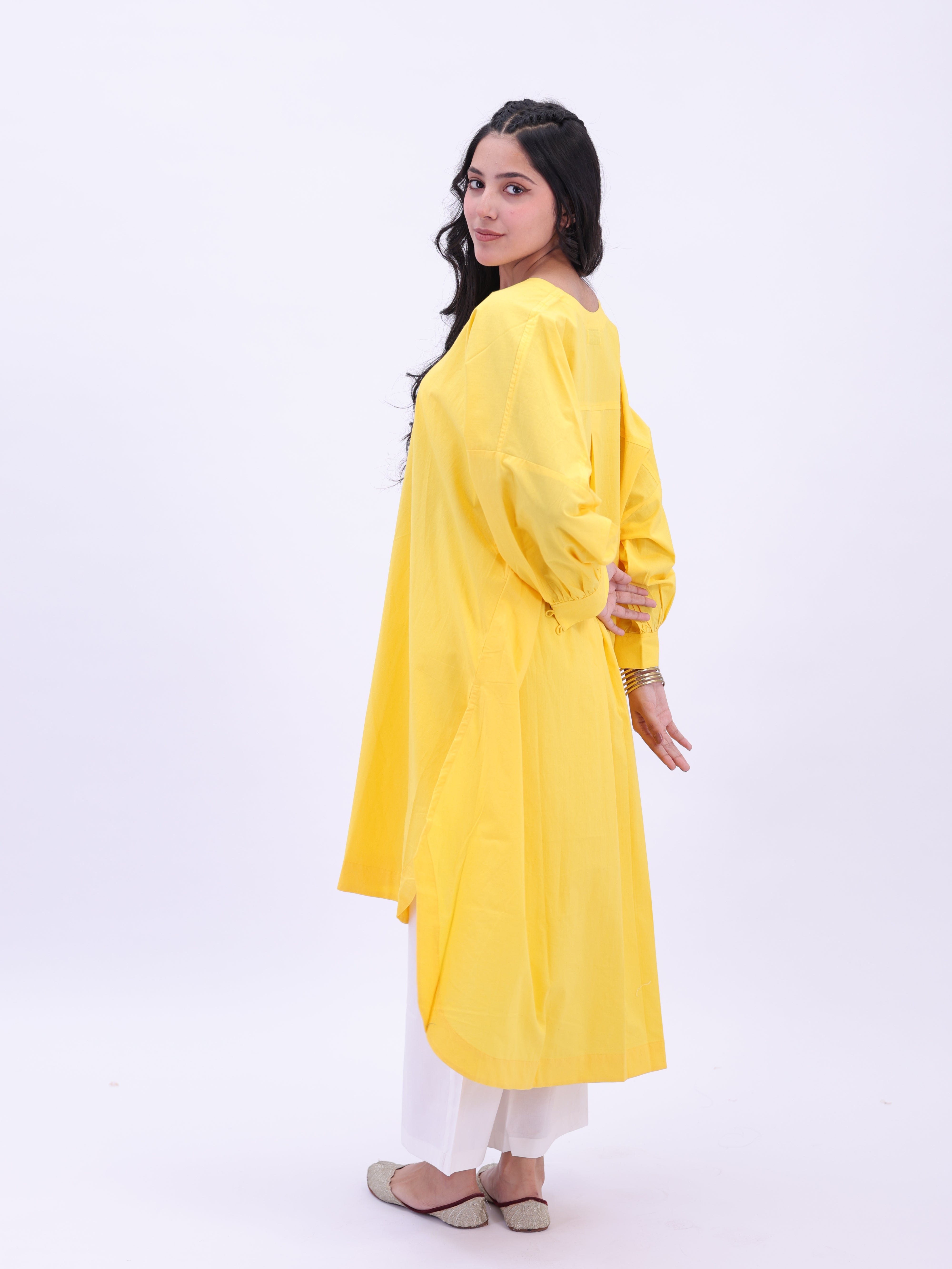 "Not So Basic" Tunic -Bright Yellow
