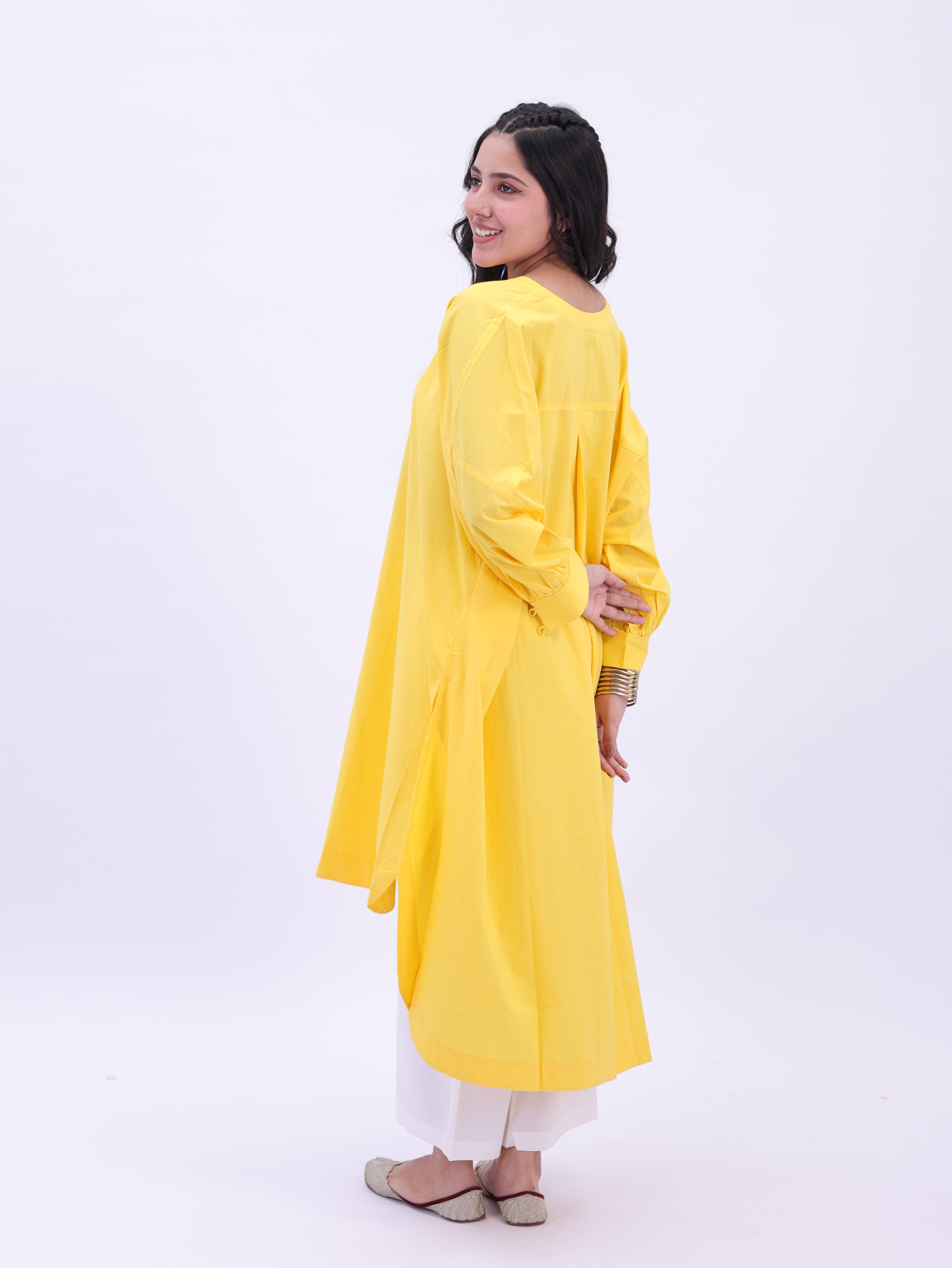 "Not So Basic" Tunic -Bright Yellow