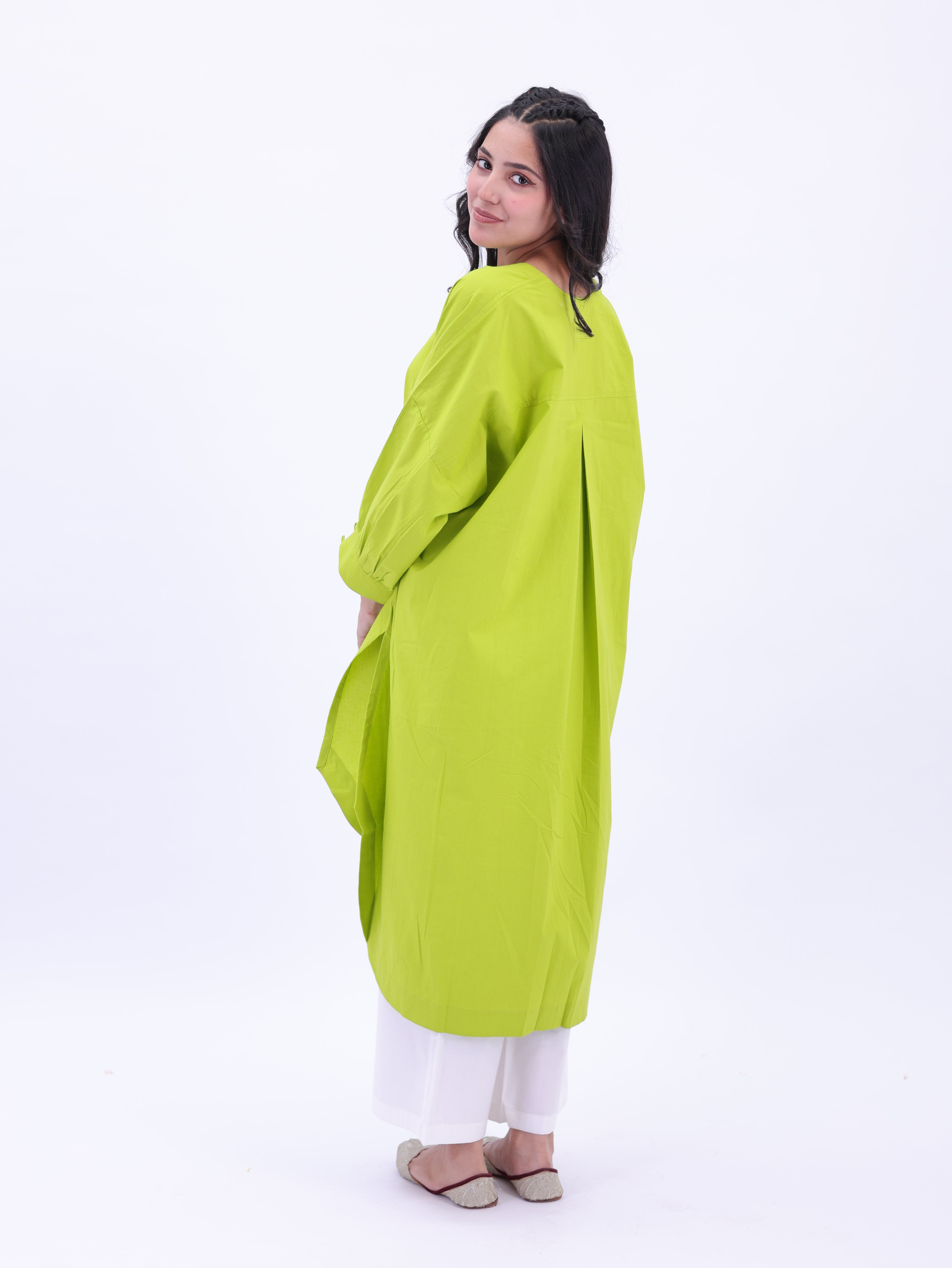 "Not So Basic" Tunic - Lime Green