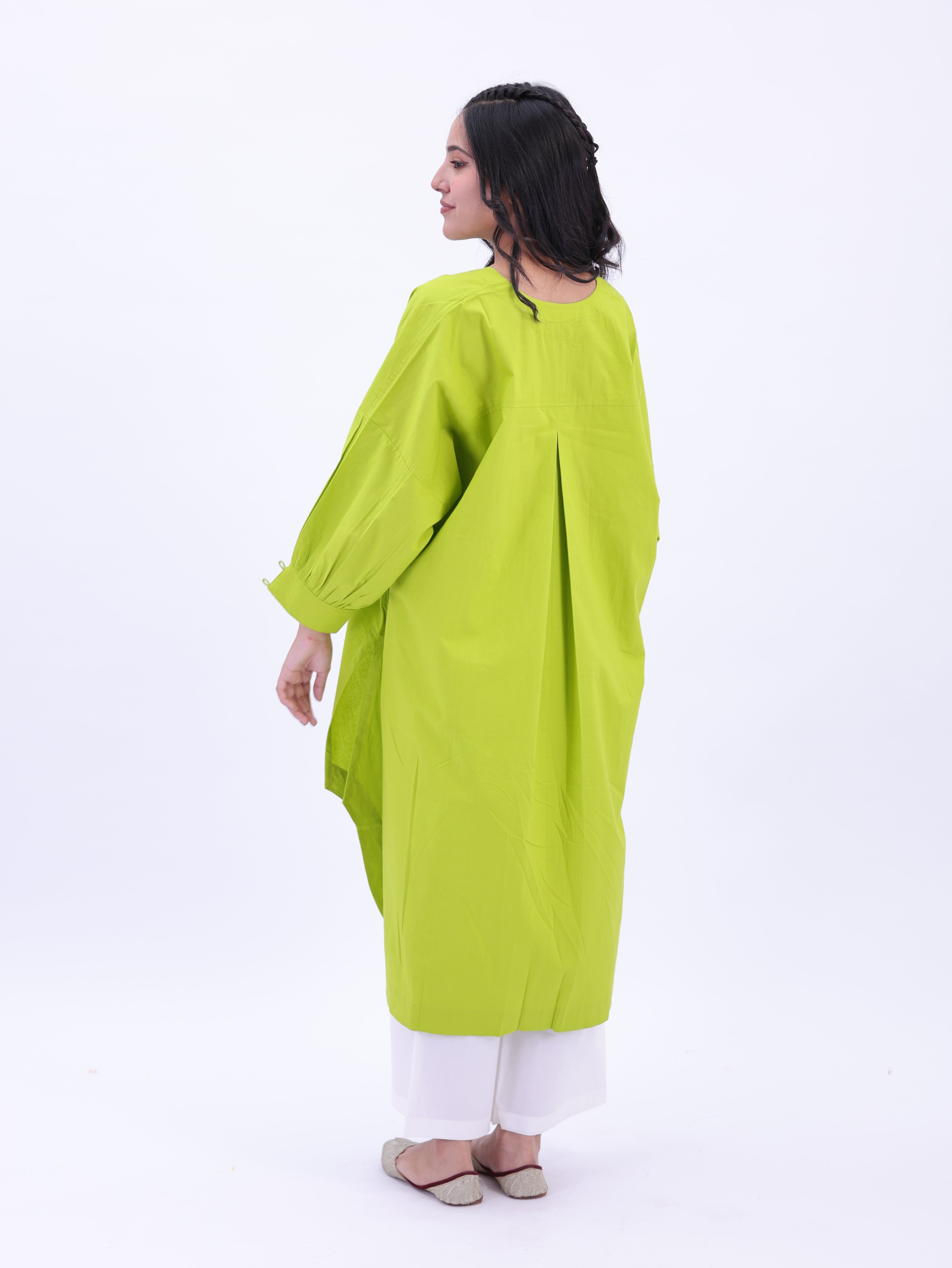 "Not So Basic" Tunic - Lime Green