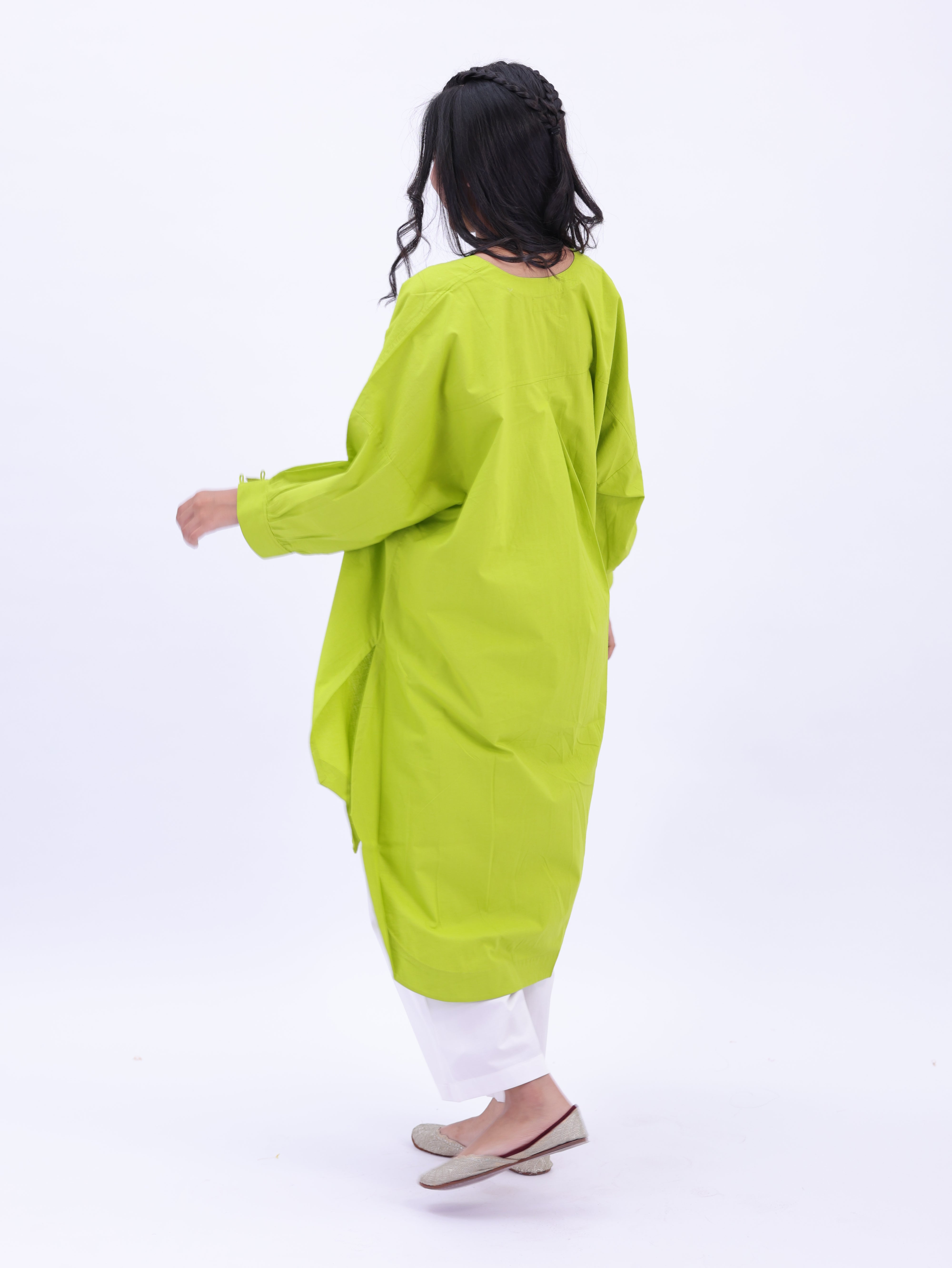 "Not So Basic" Tunic - Lime Green