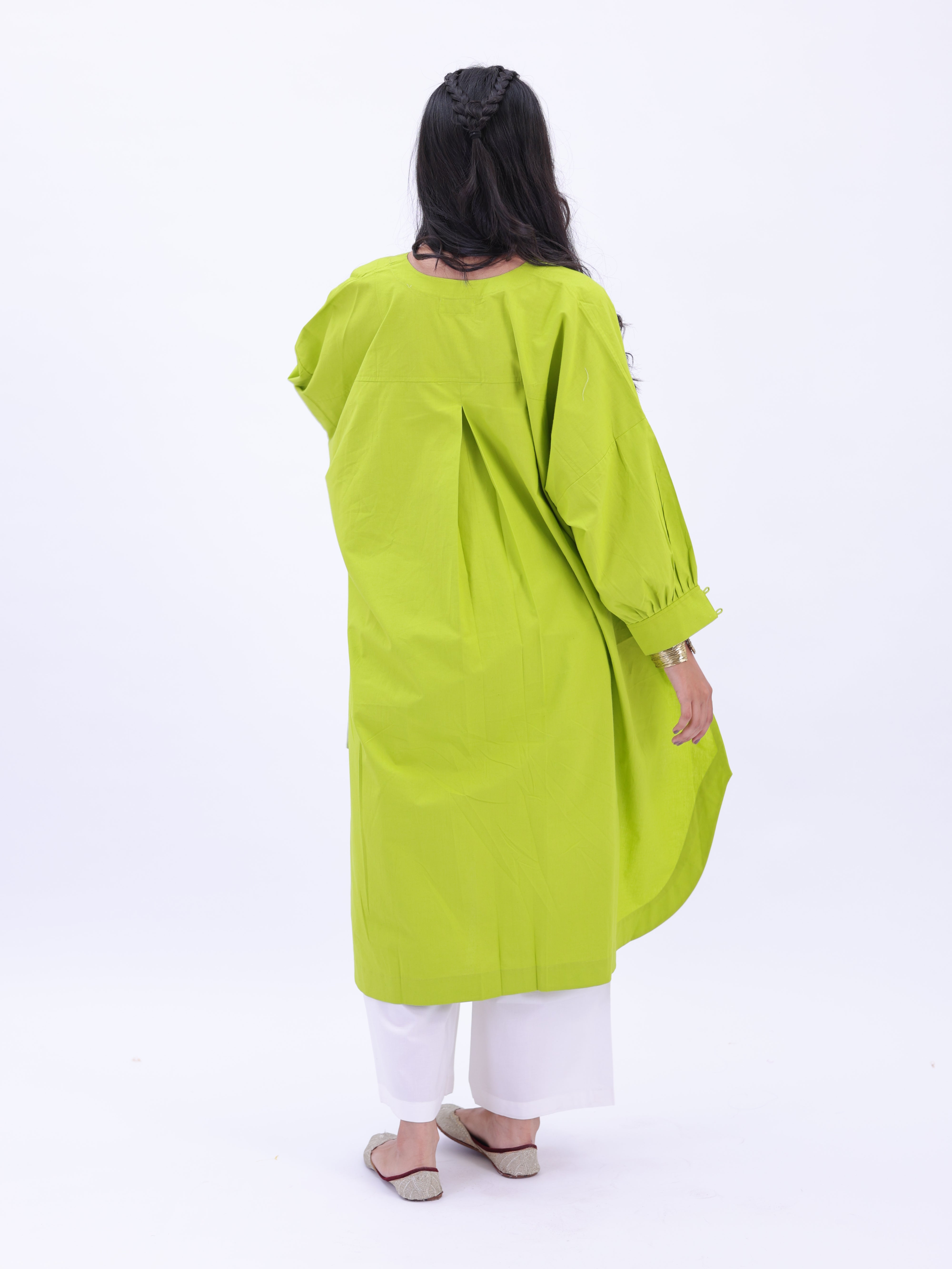 "Not So Basic" Tunic - Lime Green