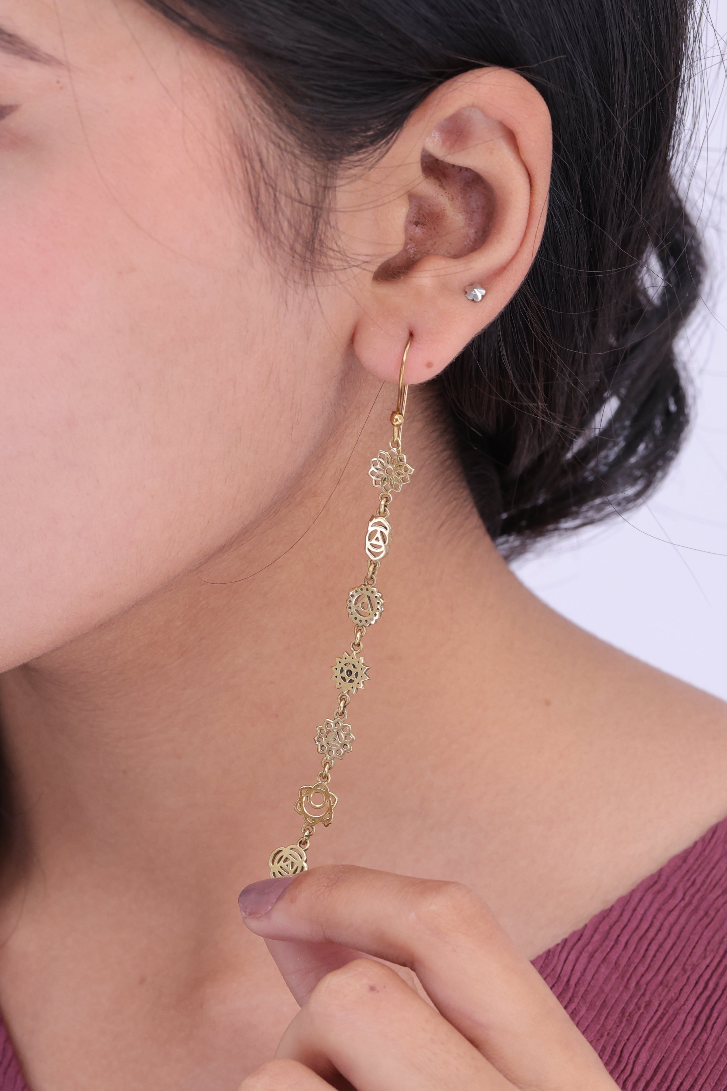 Sapta Chakra Drops Golden