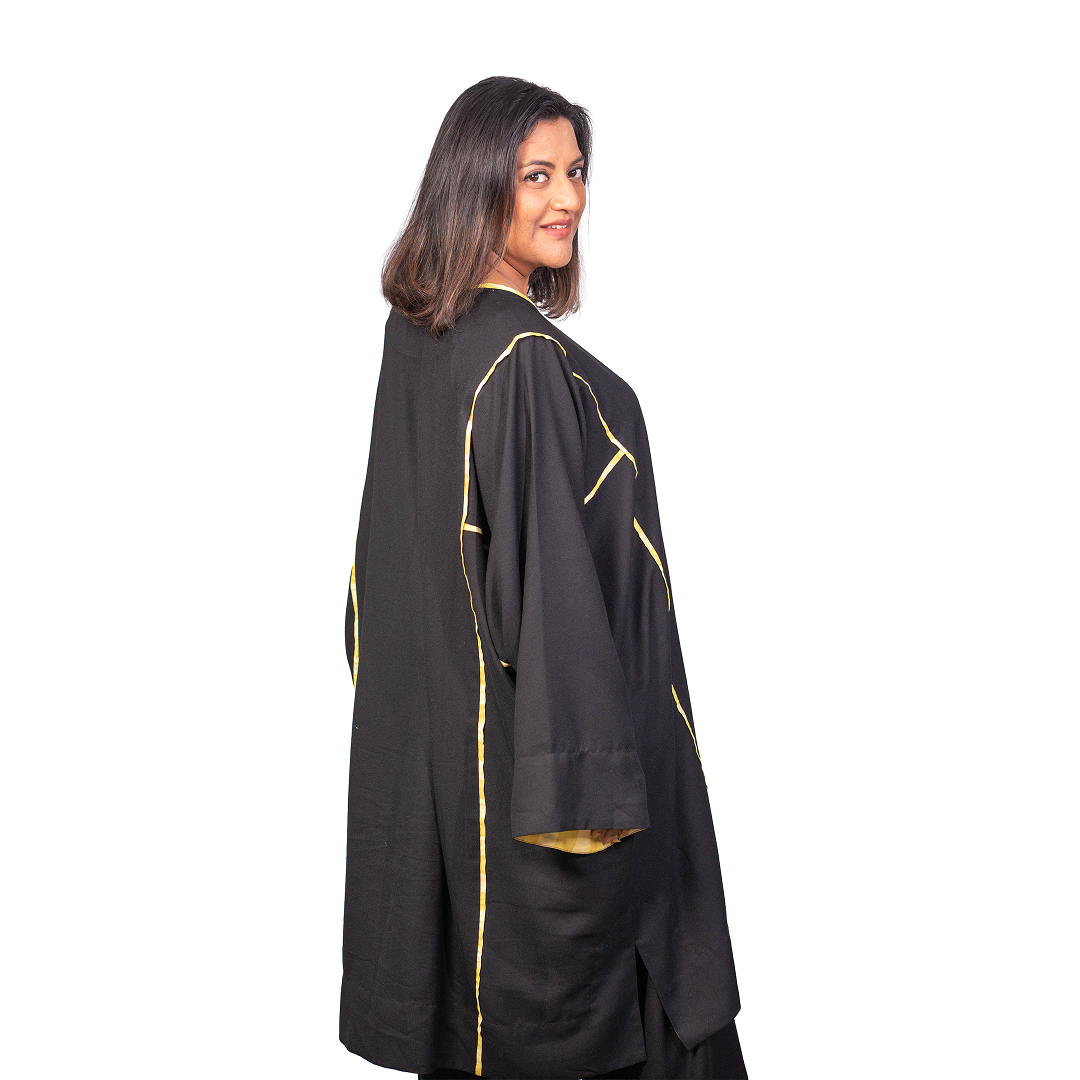 Syahi Farshi Choga Set Black