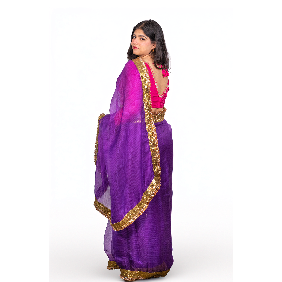 "Gulaabi" Saree Rani Purple