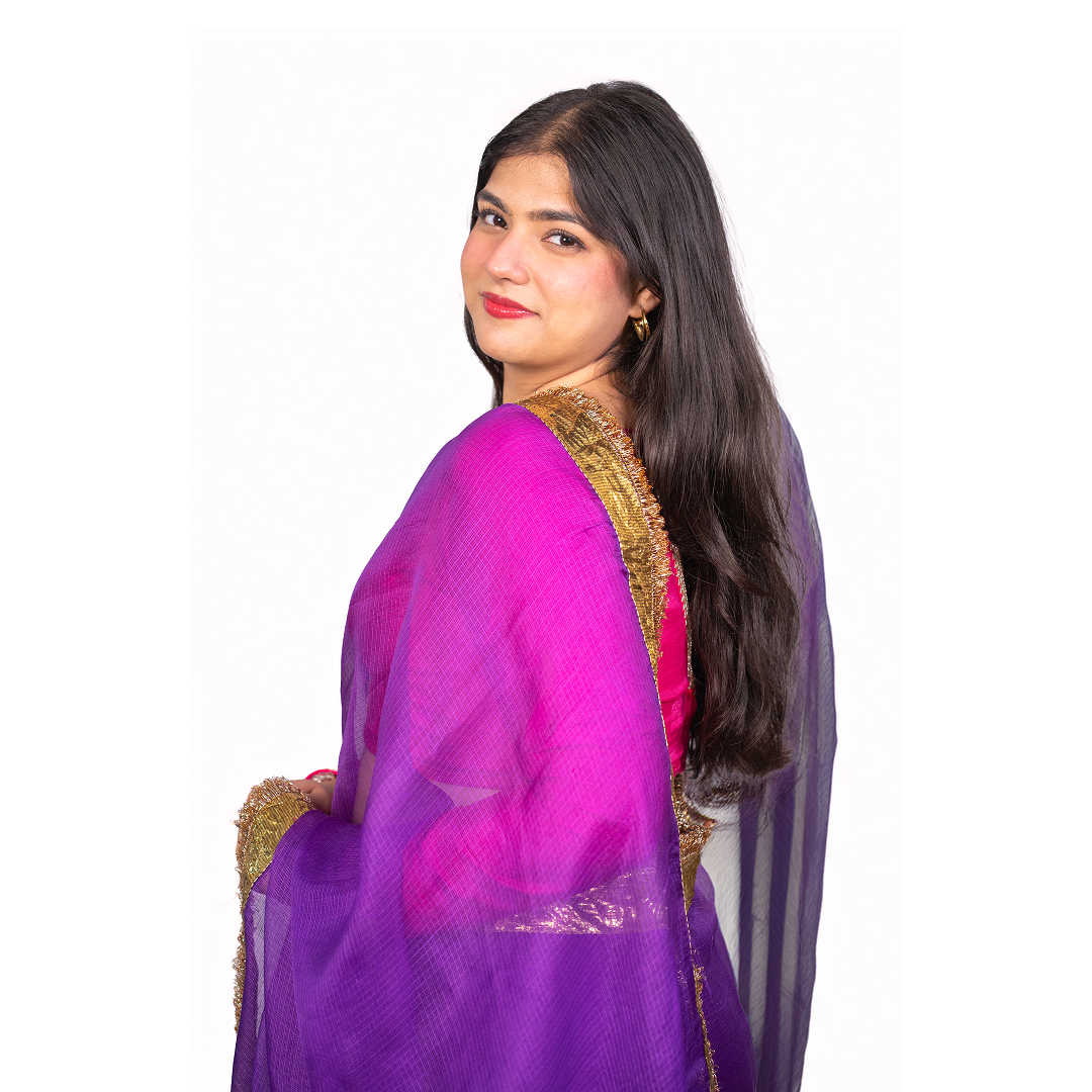 "Gulaabi" Saree Rani Purple