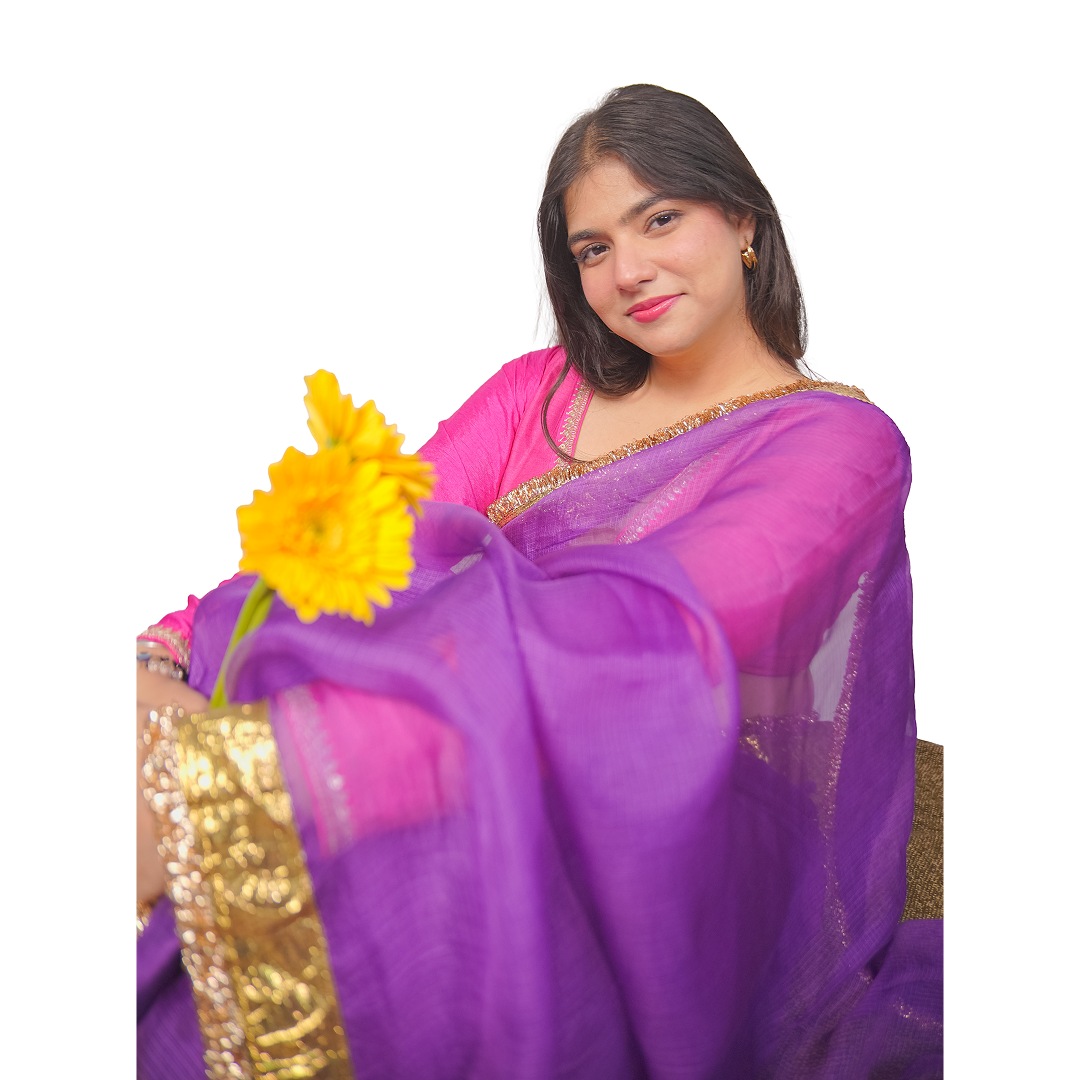 "Gulaabi" Saree Rani Purple