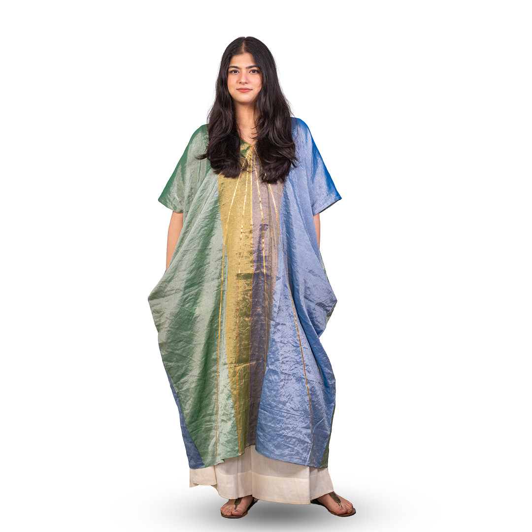 Jashan Pure tissue kaftan Multi color