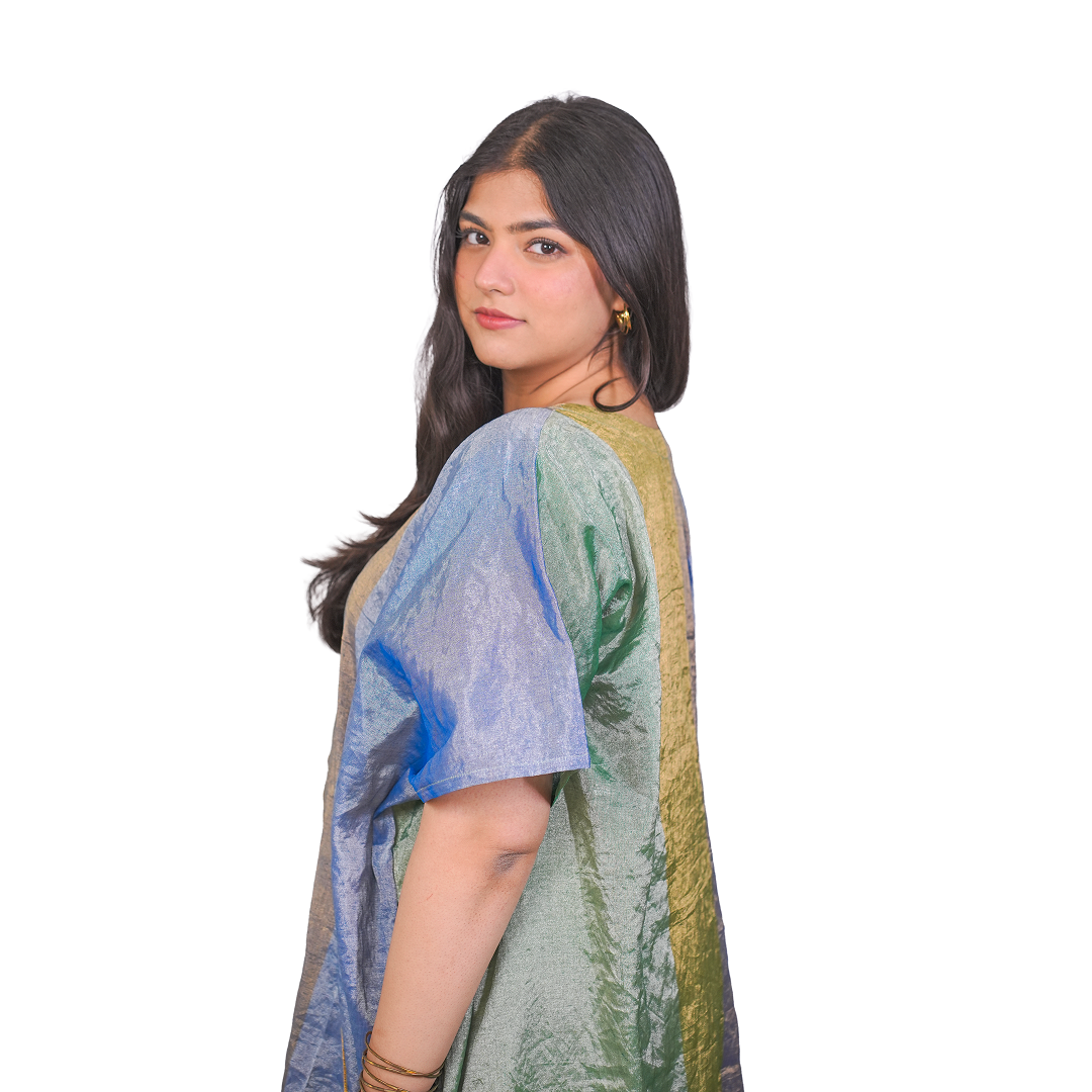 Jashan Pure tissue kaftan Multi color